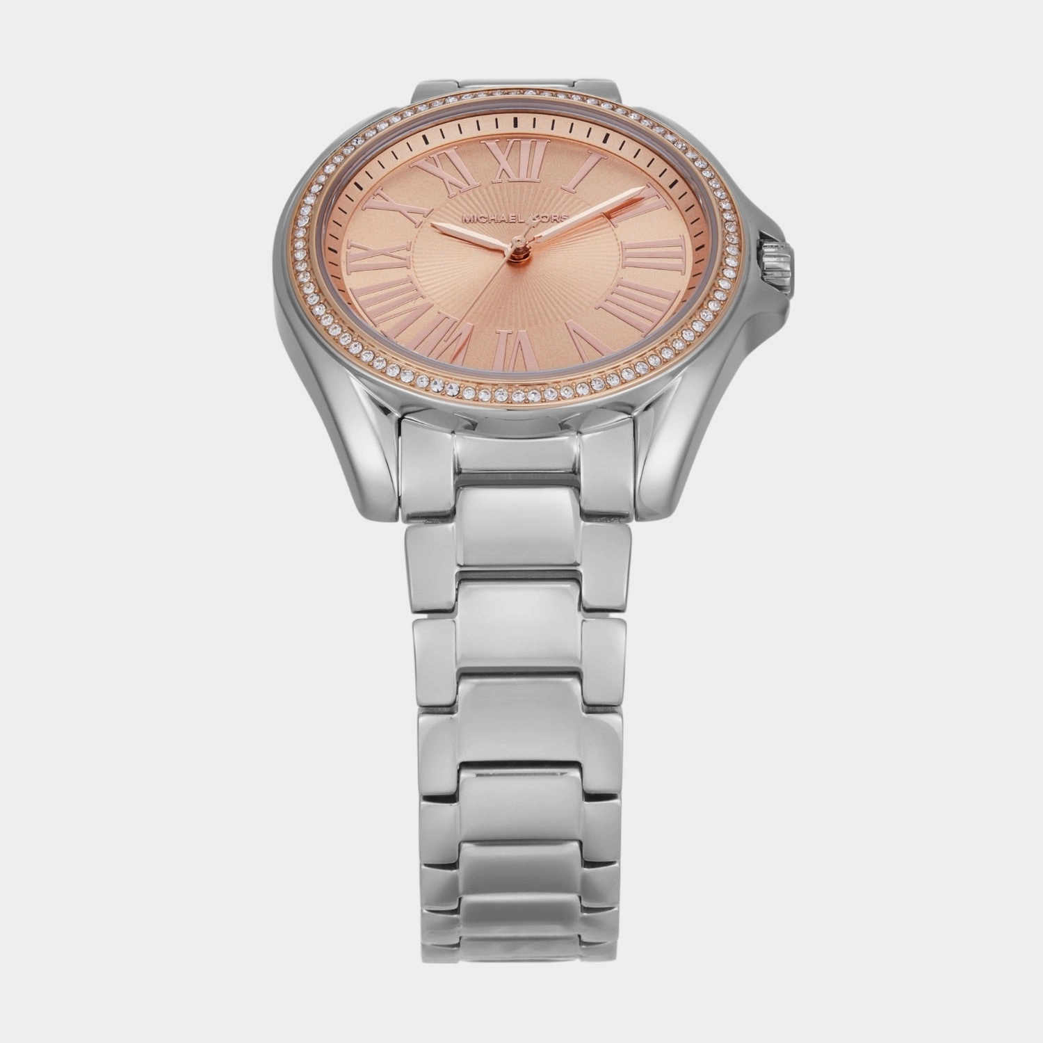 Women Quartz Rose Gold Dial Analog Stainless Steel Watch MK4854
