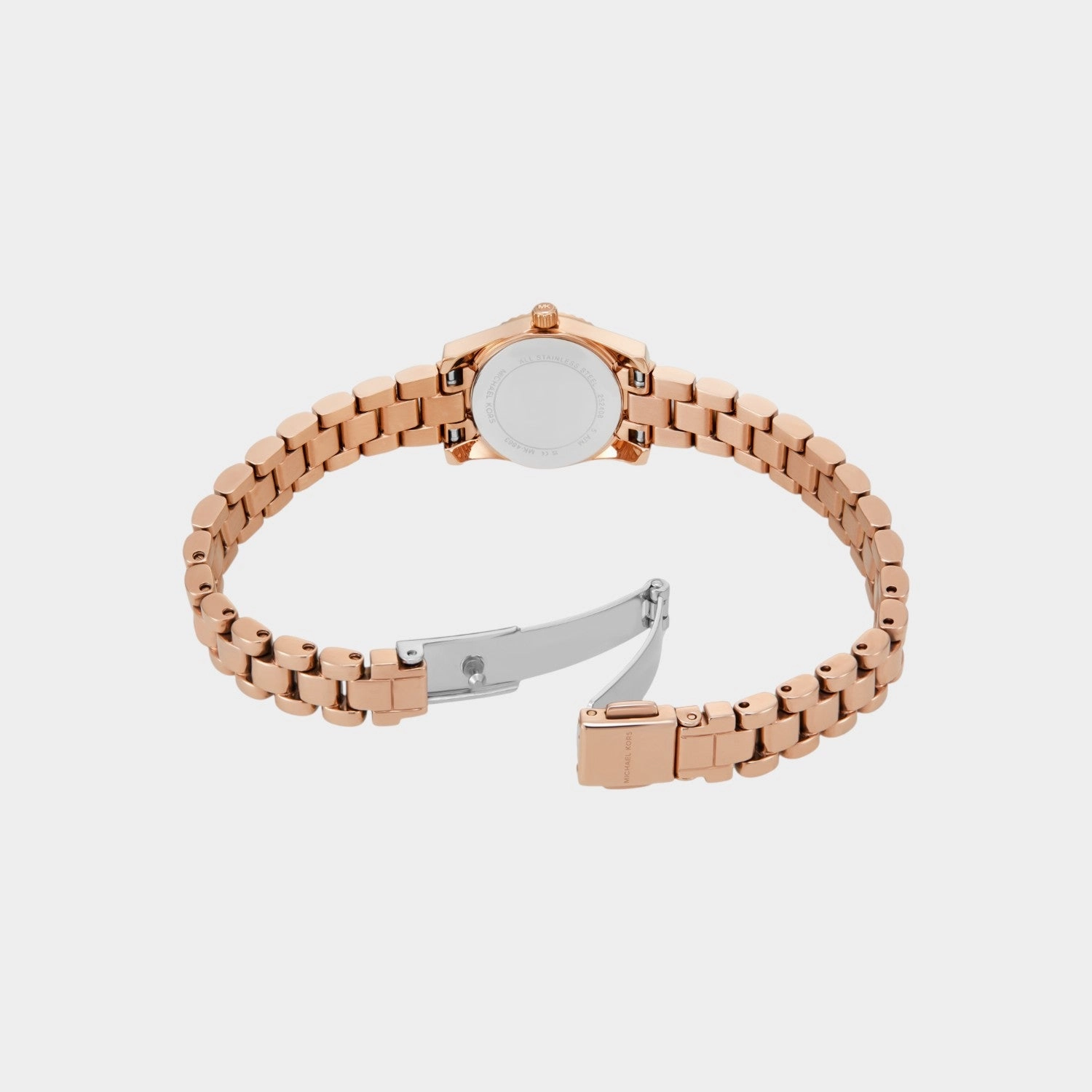 Women Quartz Rose Gold Dial Analog Stainless Steel Watch MK4863