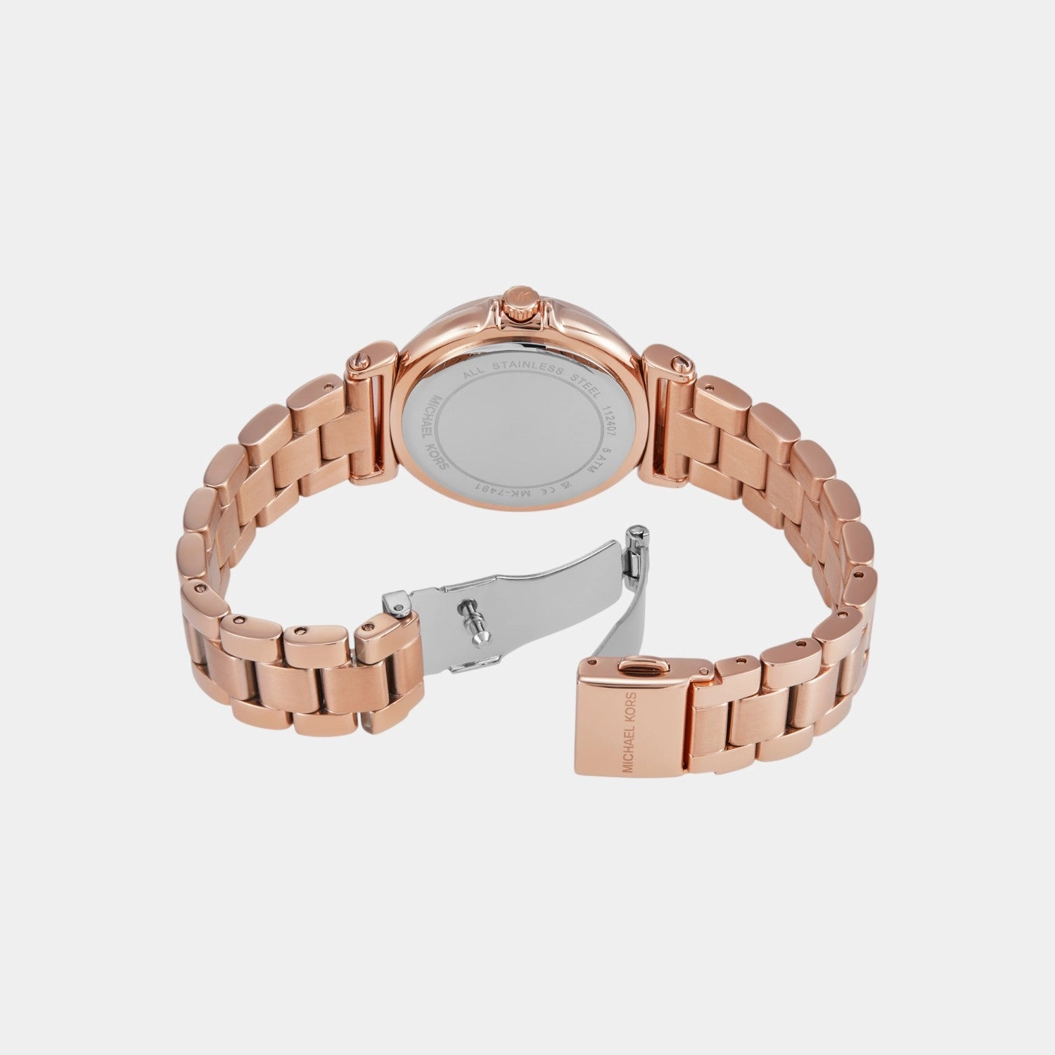 Women Quartz Rose Gold Dial Analog Stainless Steel Watch MK7491