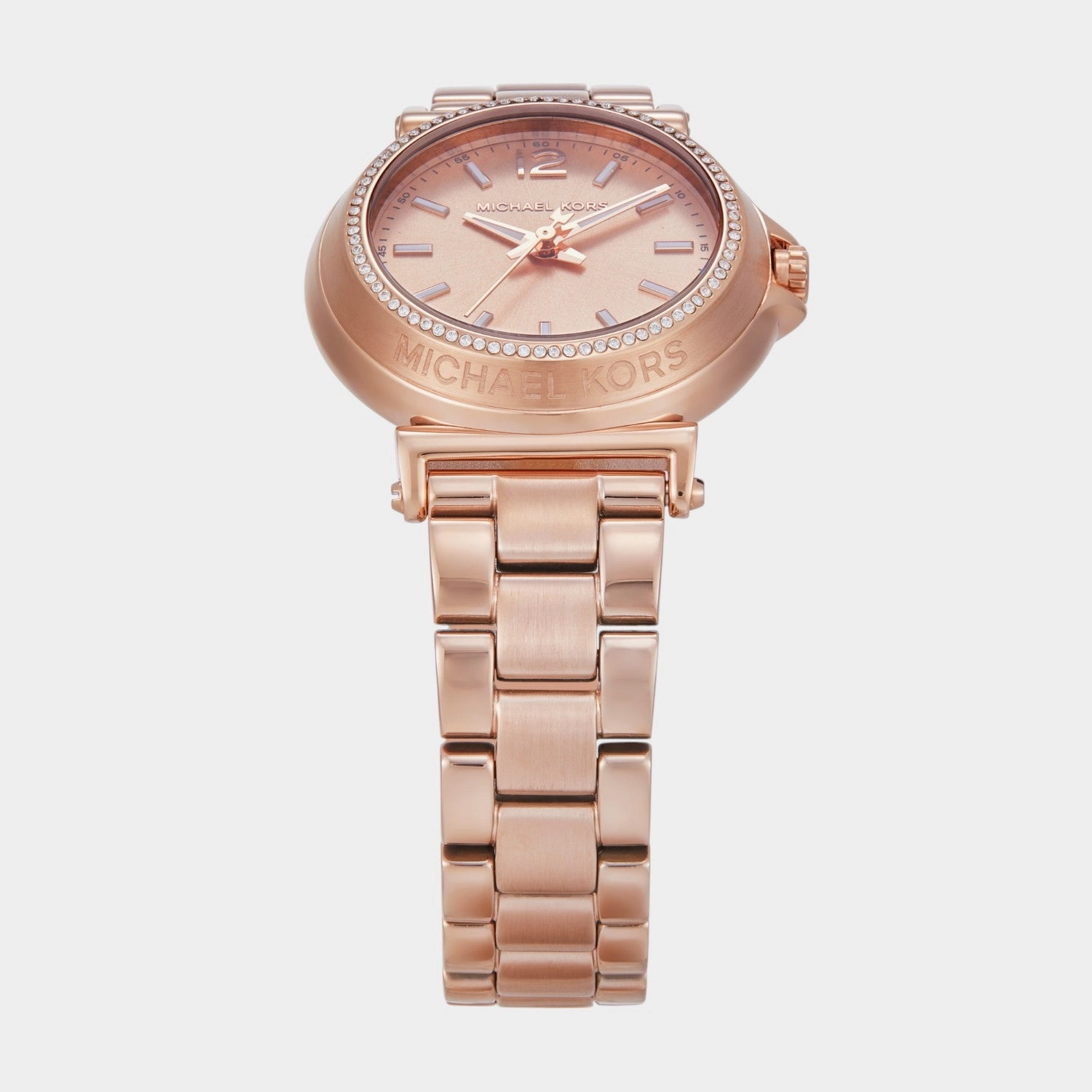 Women Quartz Rose Gold Dial Analog Stainless Steel Watch MK7491