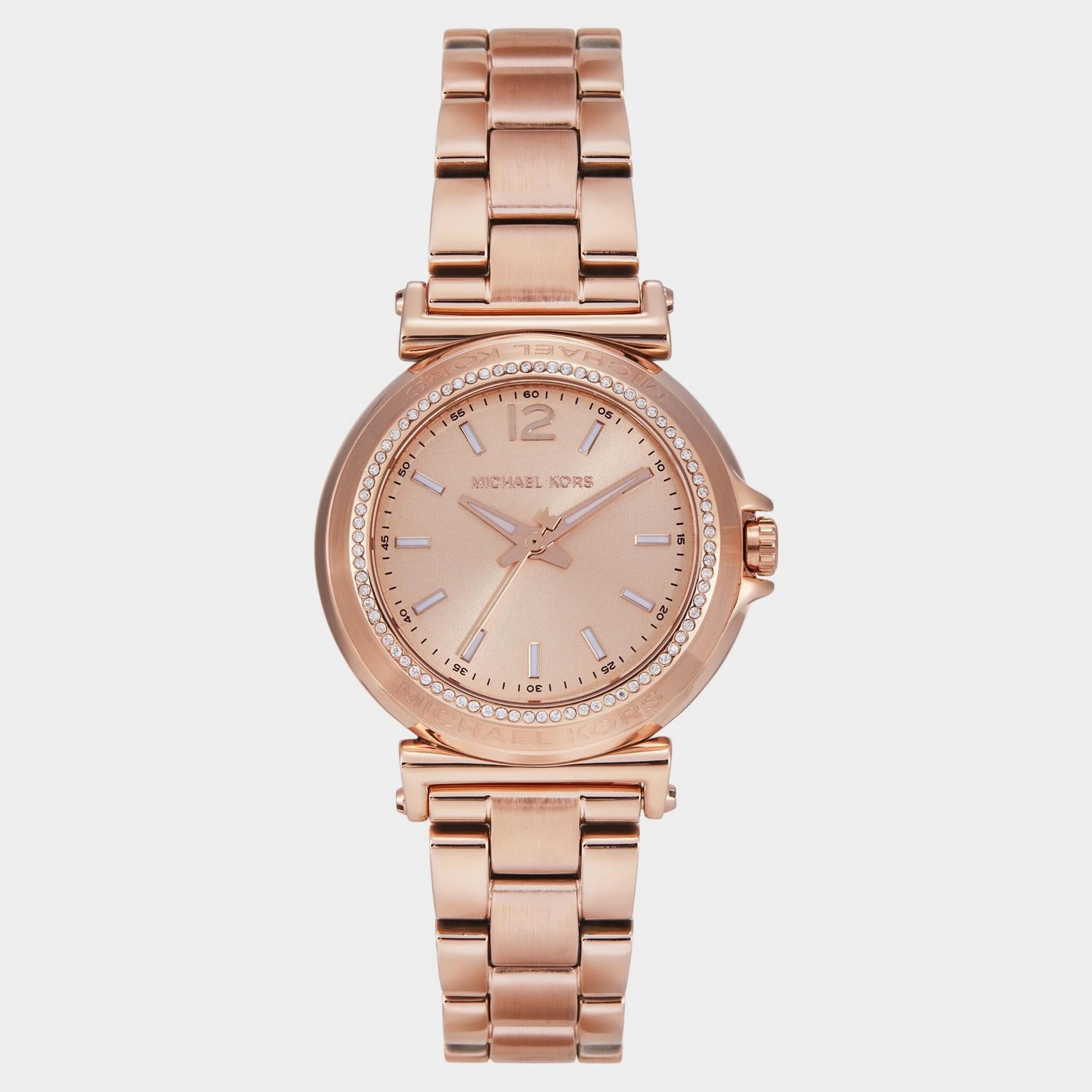 Women Quartz Rose Gold Dial Analog Stainless Steel Watch MK7491