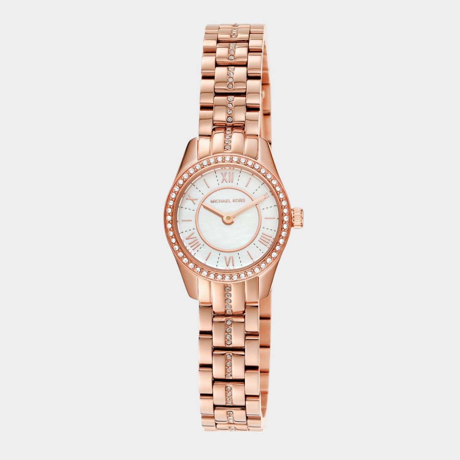 Women Quartz White Dial Analog Stainless Steel Watch MK4485