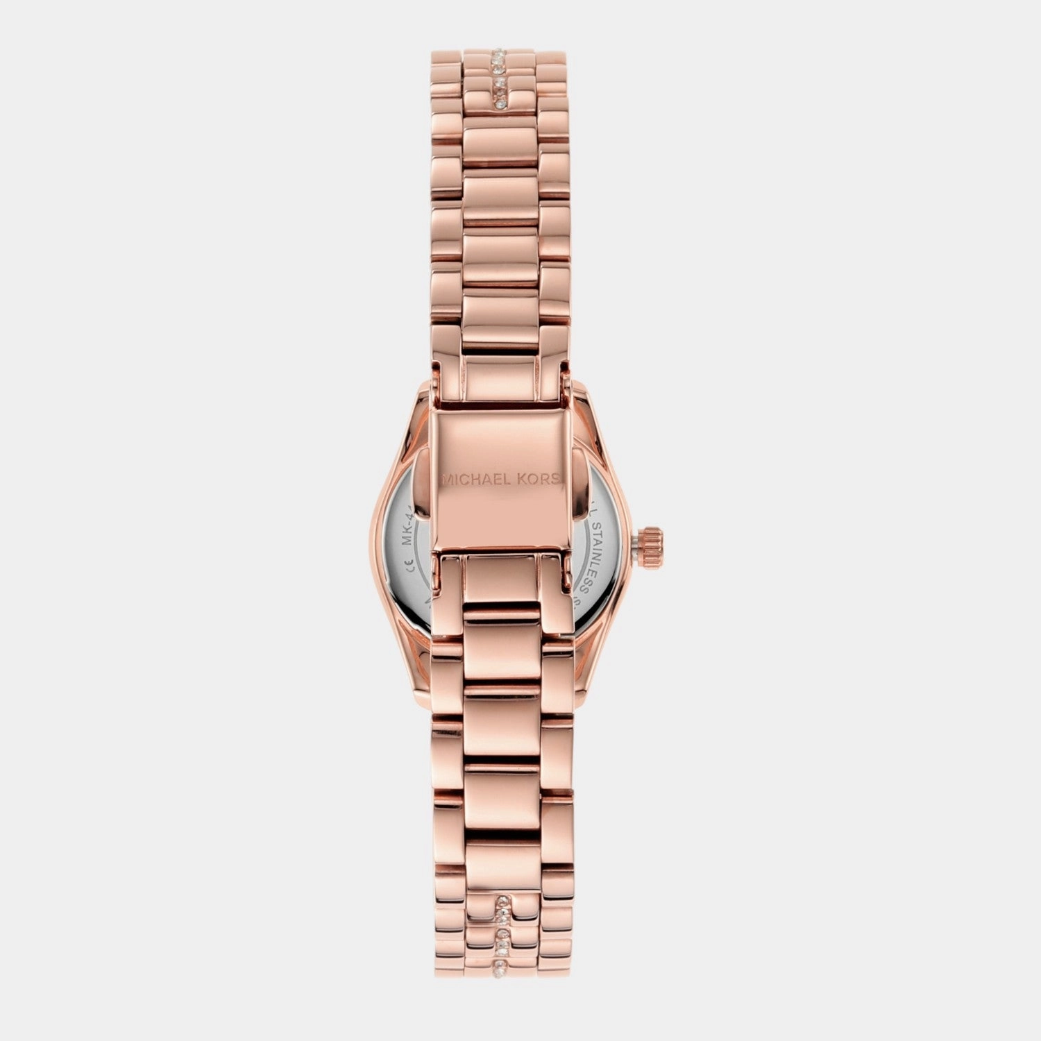 Women Quartz White Dial Analog Stainless Steel Watch MK4485