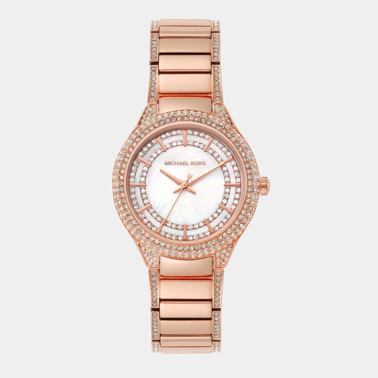Women Quartz White Dial Analog Stainless Steel Watch MK4656
