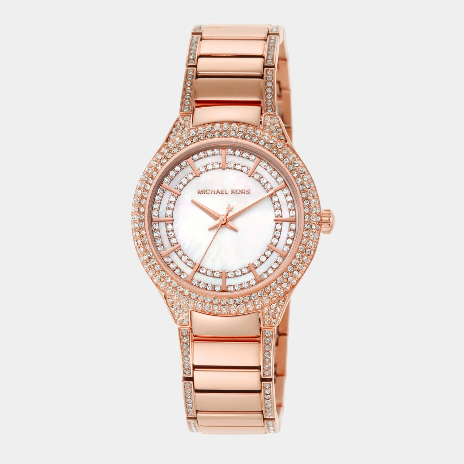 Women Quartz White Dial Analog Stainless Steel Watch MK4656