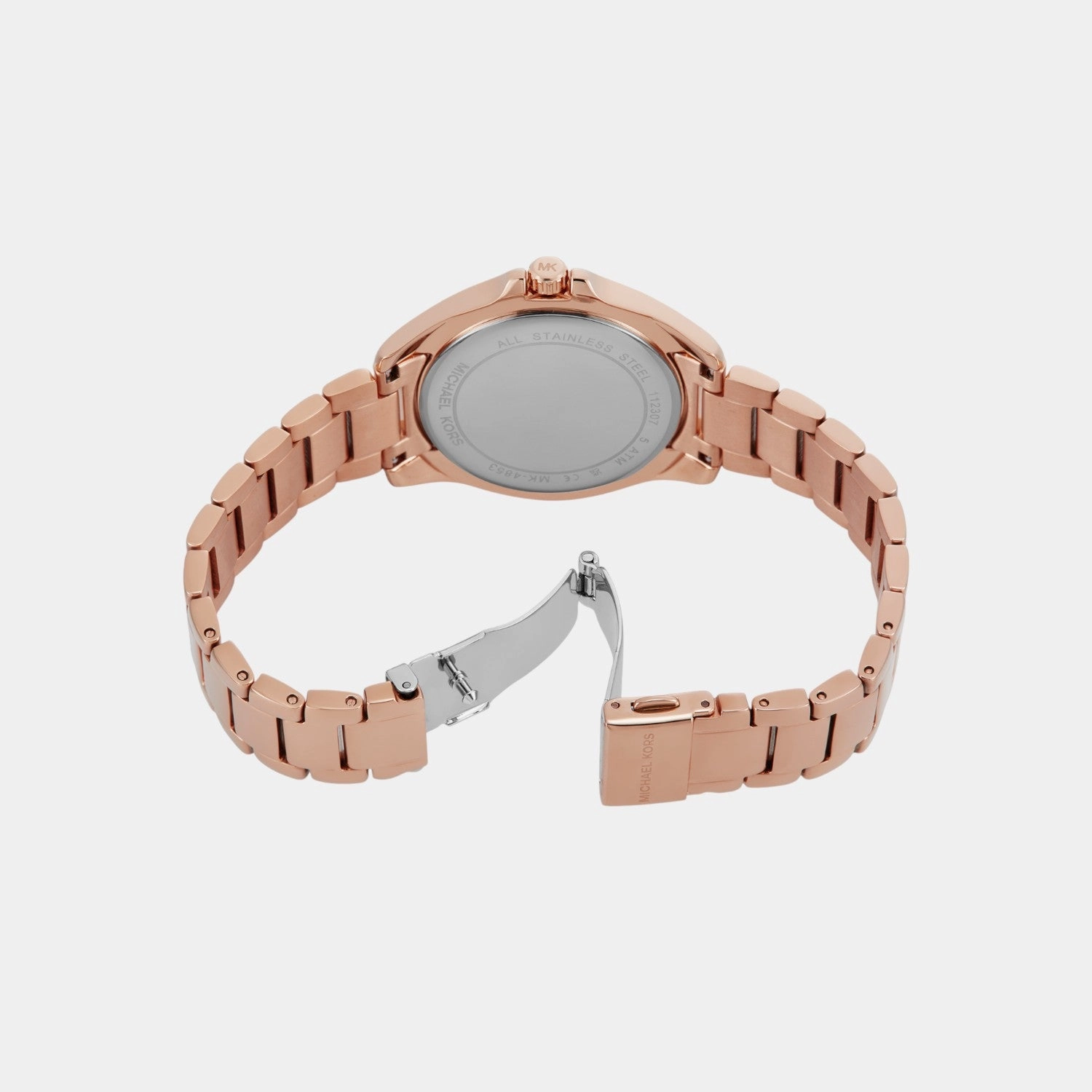Women Quartz White Dial Analog Stainless Steel Watch MK4853