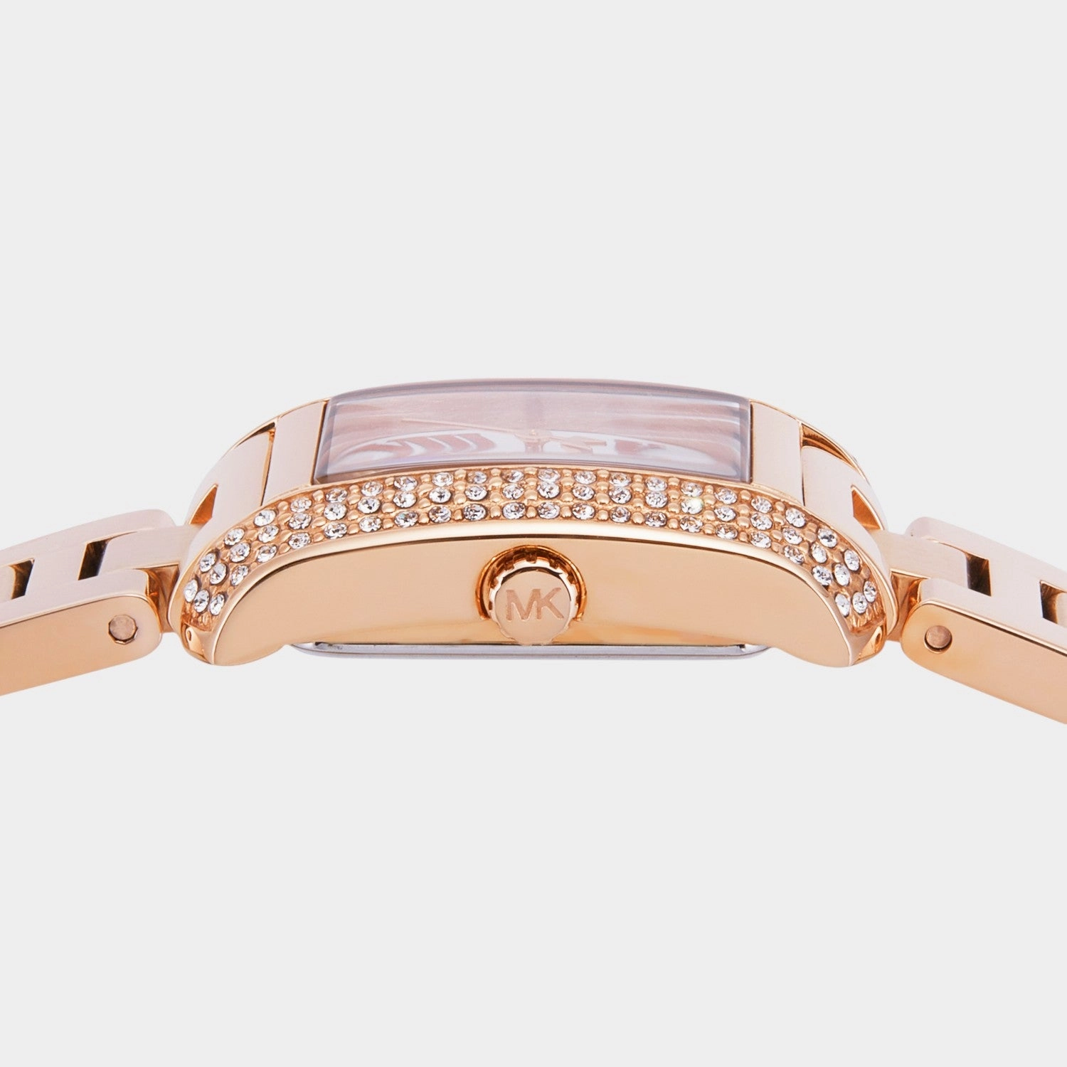 Women Quartz White Dial Analog Stainless Steel Watch MK7512SET