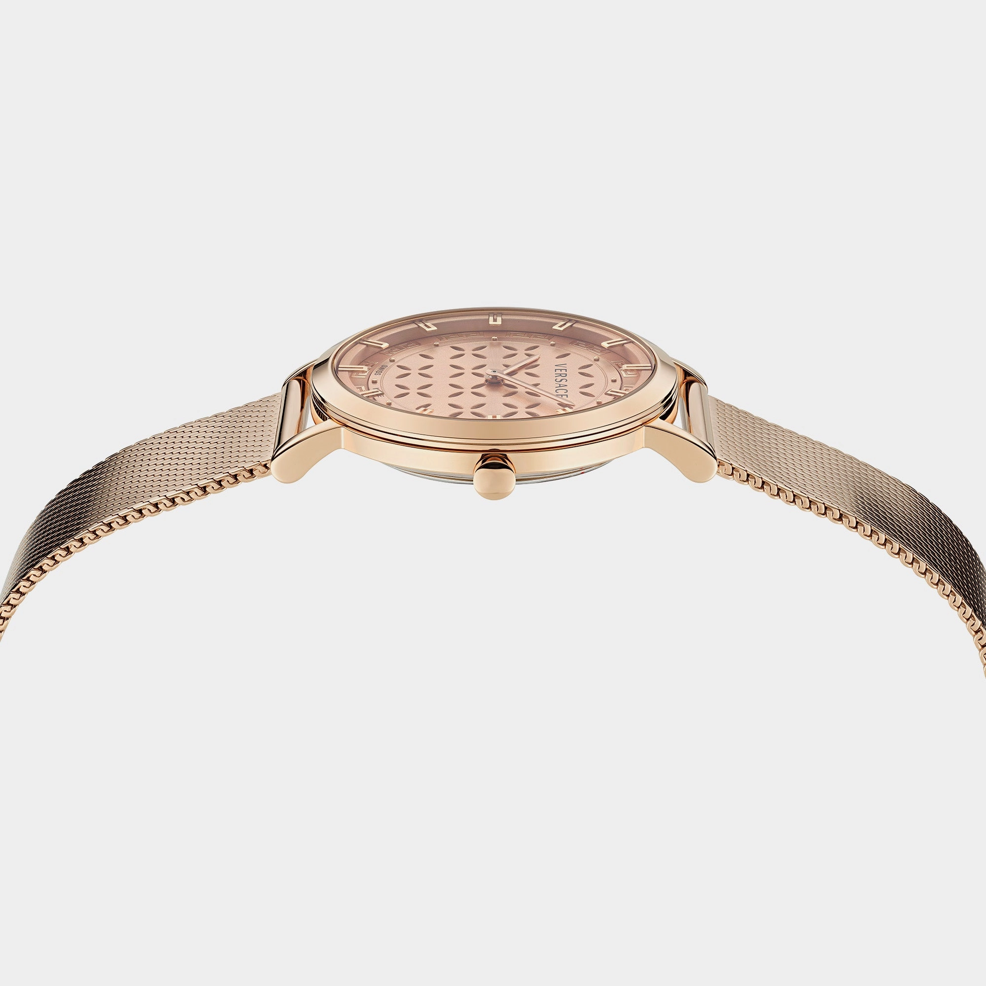 Women Rose Gold-Tone Analog Stainless Steel Watch VE3M01323