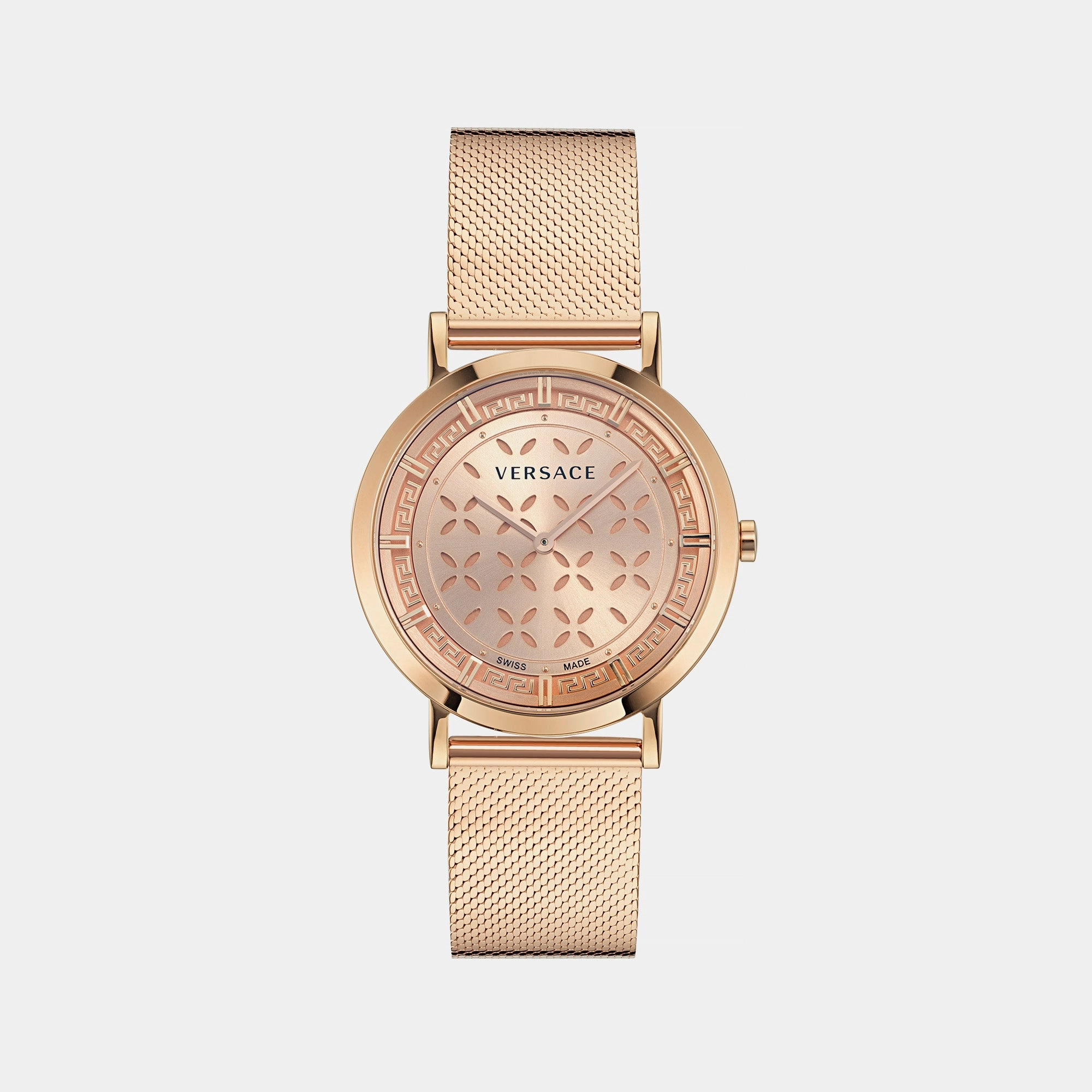 Women Rose Gold-Tone Analog Stainless Steel Watch VE3M01323