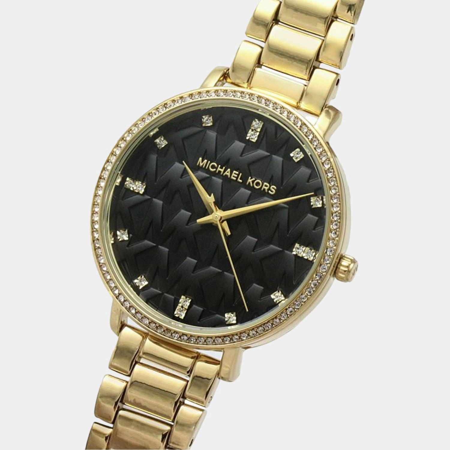 Women's Black Analog Stainless Steel Watch MK4593