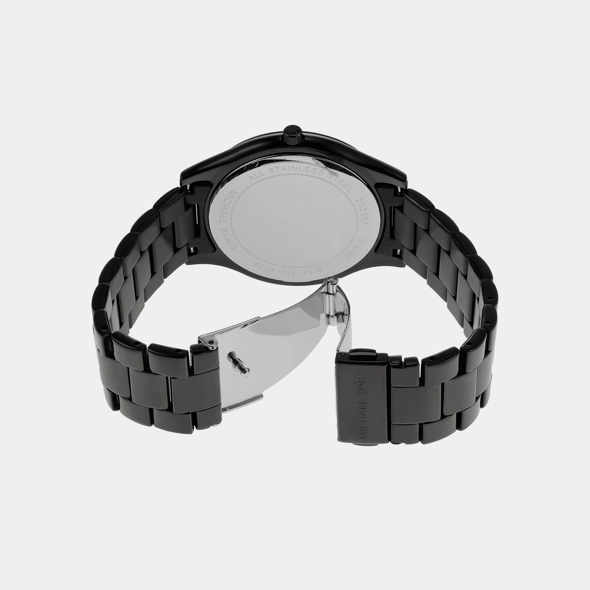 Women's Black Analog Stainless Steel Watch MK4734