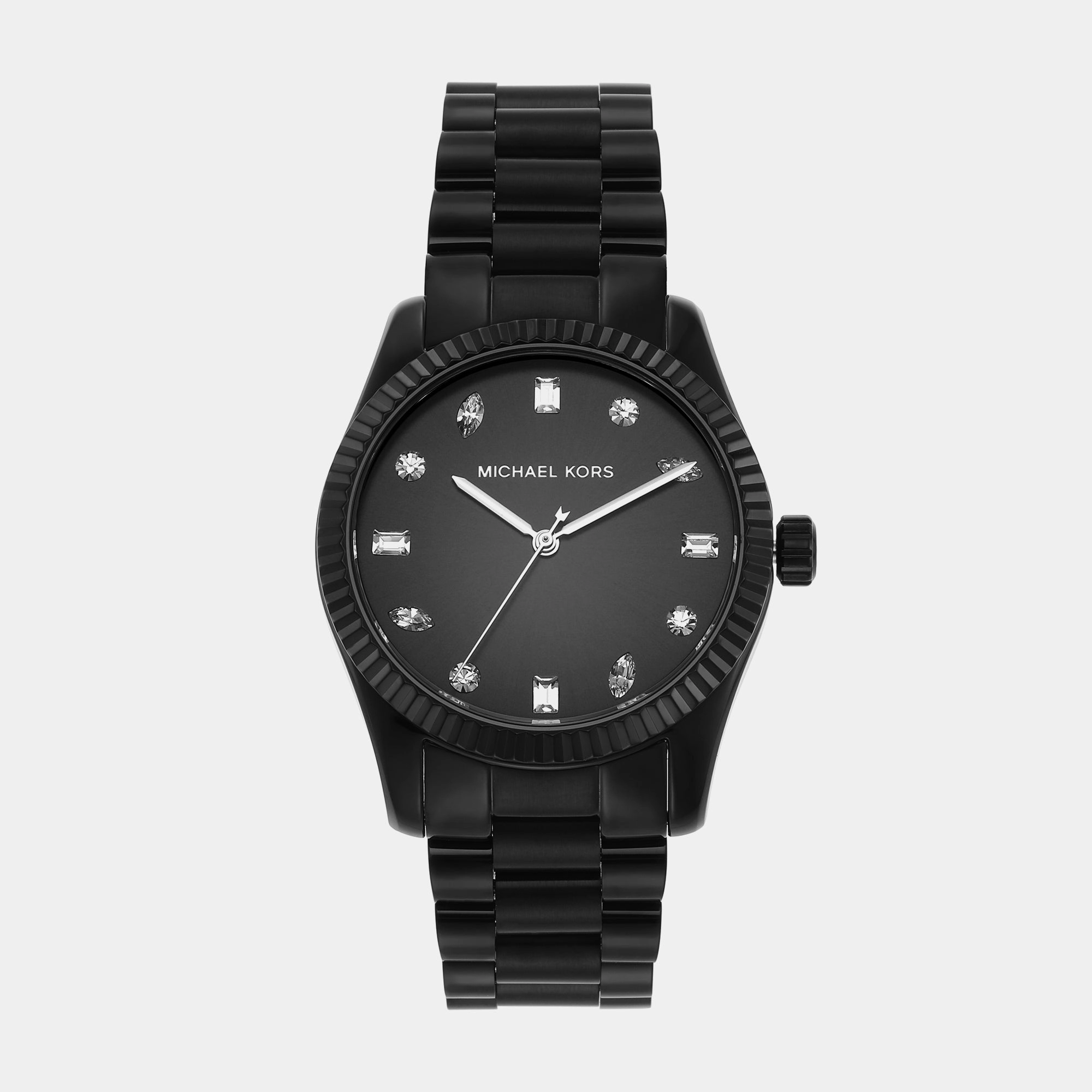 Women's Black Analog Stainless Steel Watch MK7442