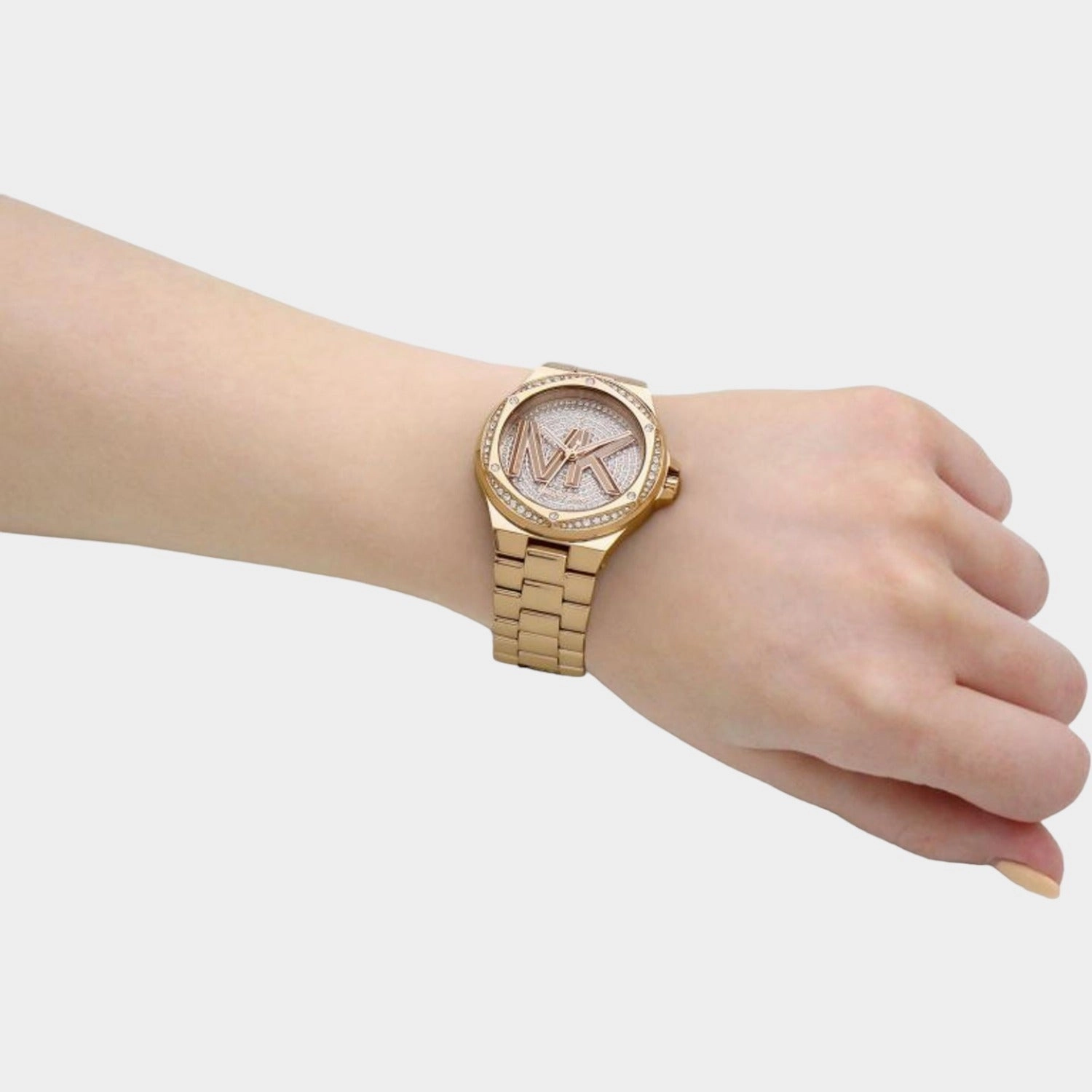 Women's Gold Analog Stainless Steel Watch MK7229