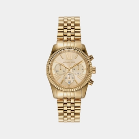 Women's Gold Chronograph Stainless Steel Watch MK7378