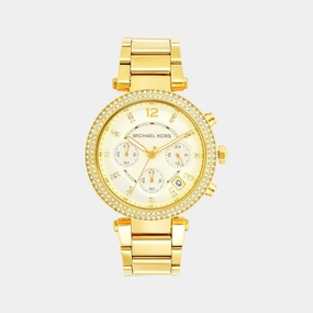 Women's Gold Stainless Steel Chronograph Watch MK5354