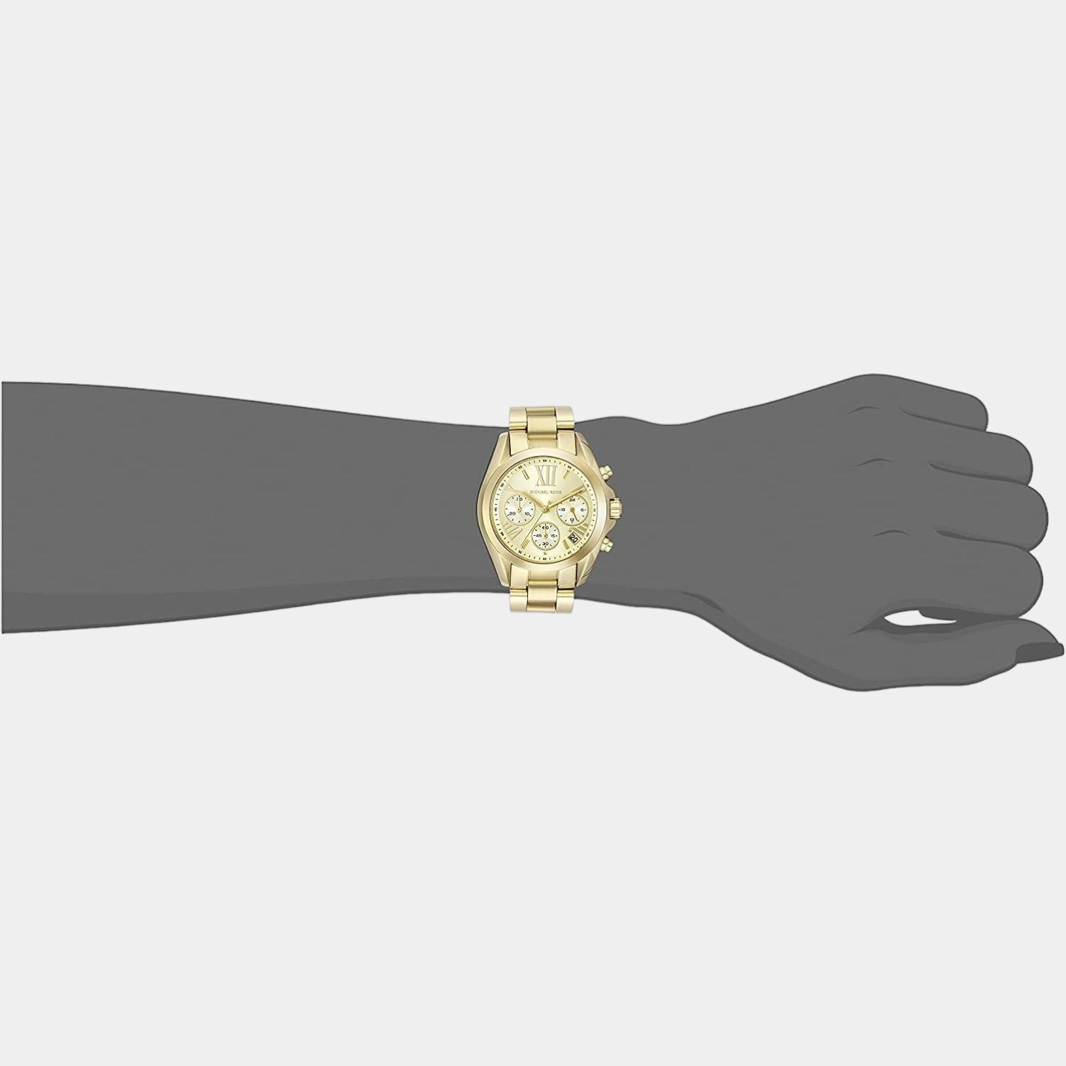 Women's Gold Stainless Steel Chronograph Watch MK5798