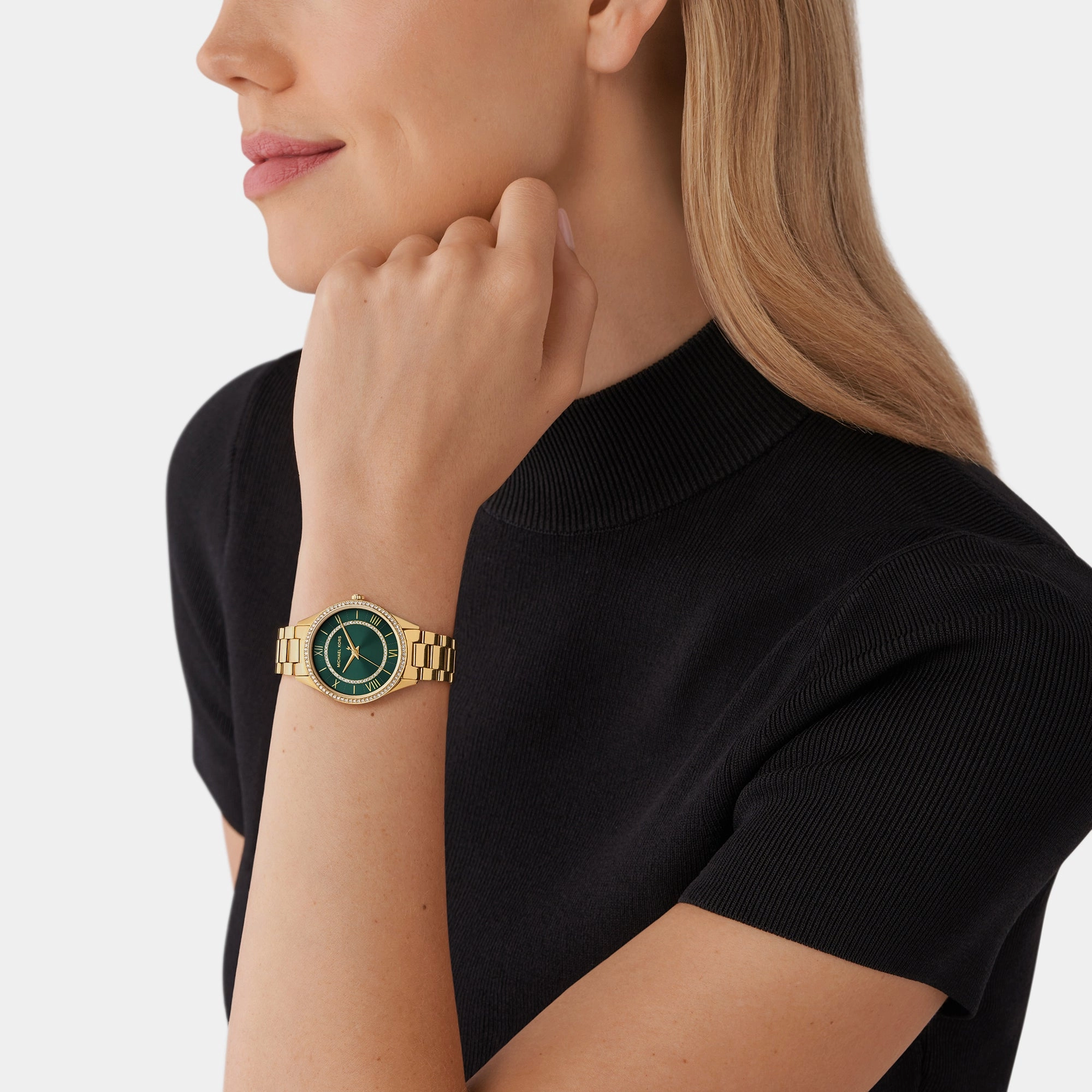 Women's Green Analog Stainless Steel Watch MK4737
