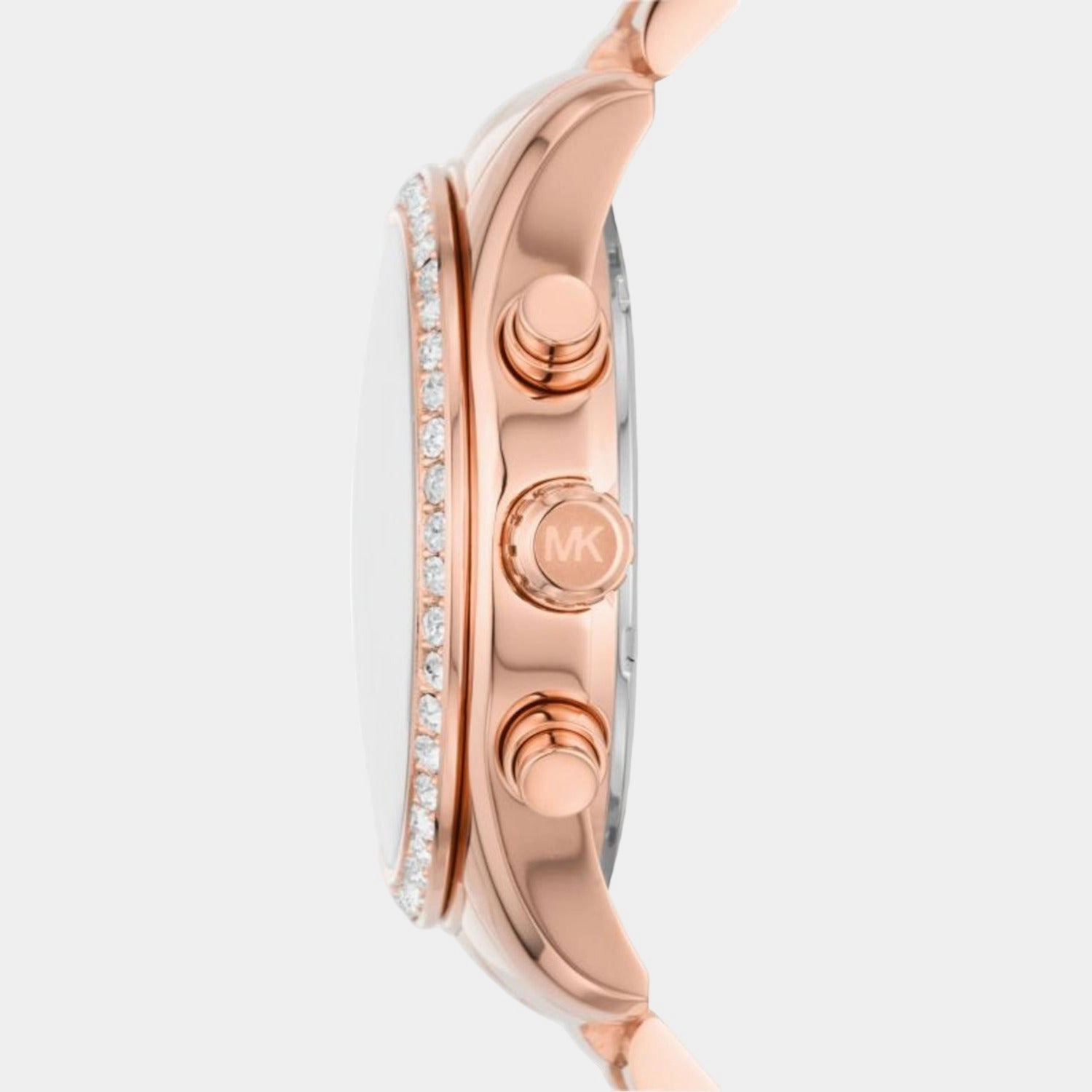 Women's Pink Stainless Steel Chronograph Watch MK7242