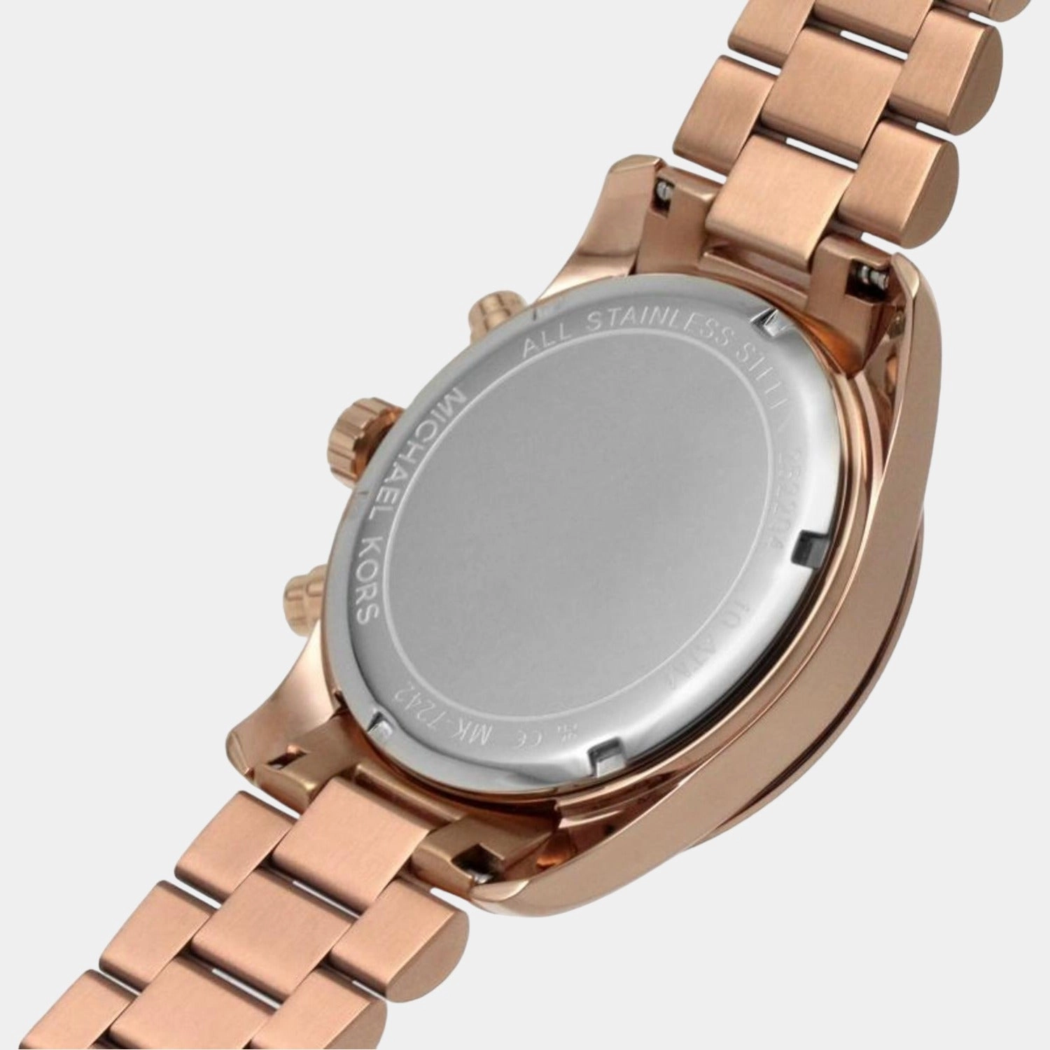 Women's Pink Stainless Steel Chronograph Watch MK7242