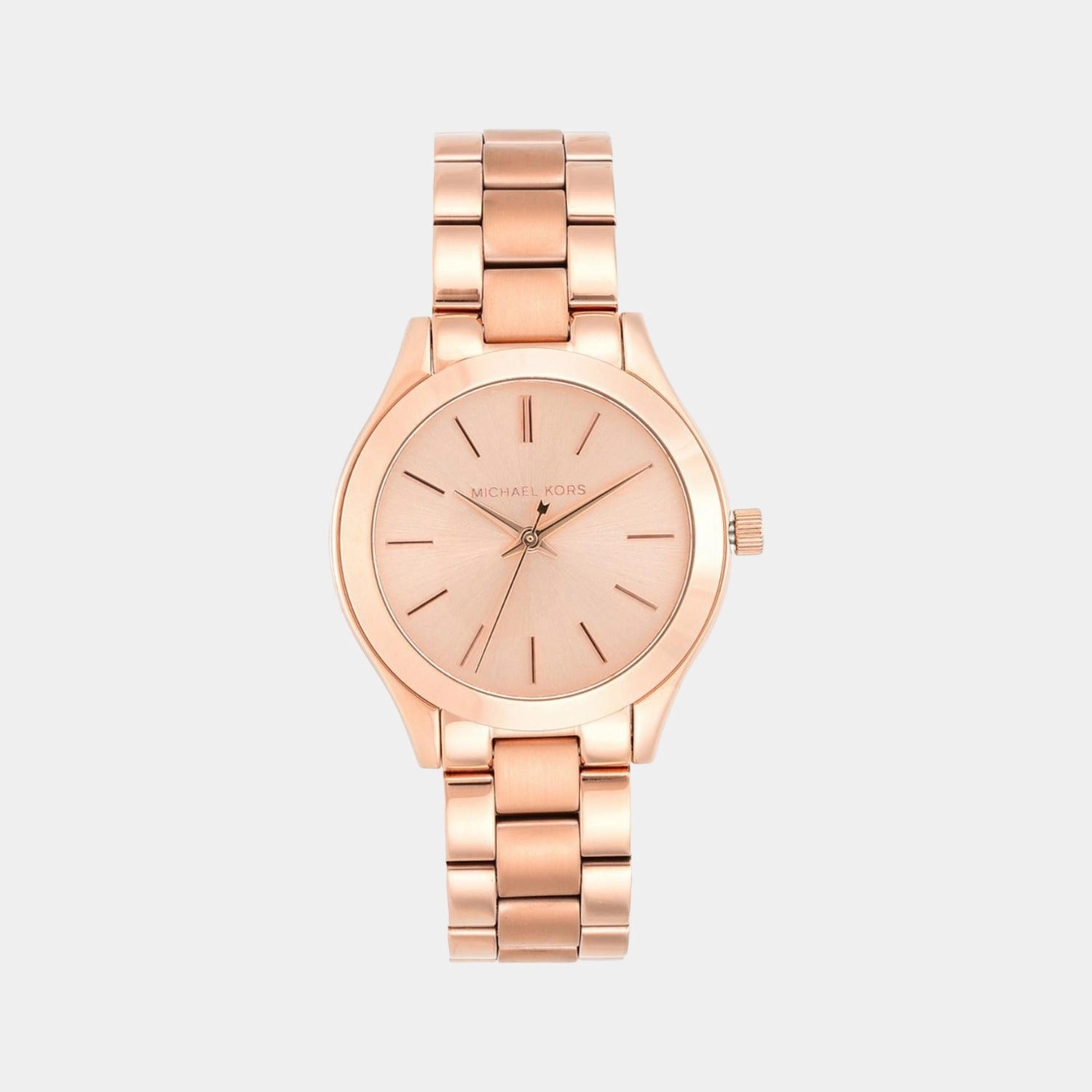 Women's Rose Gold Analog Stainless Steel Watch MK3513