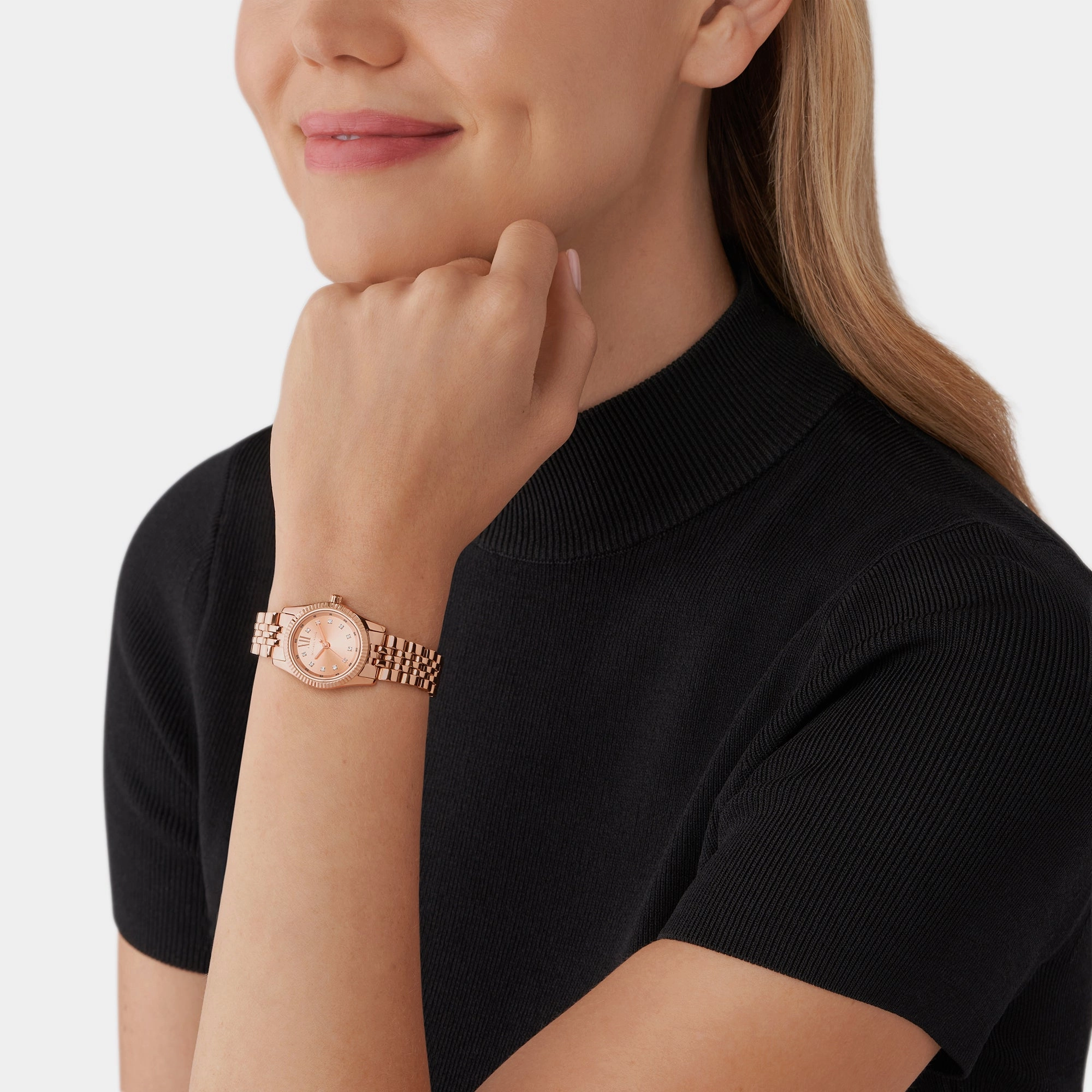 Women's Rose Gold Analog Stainless Steel Watch MK4739