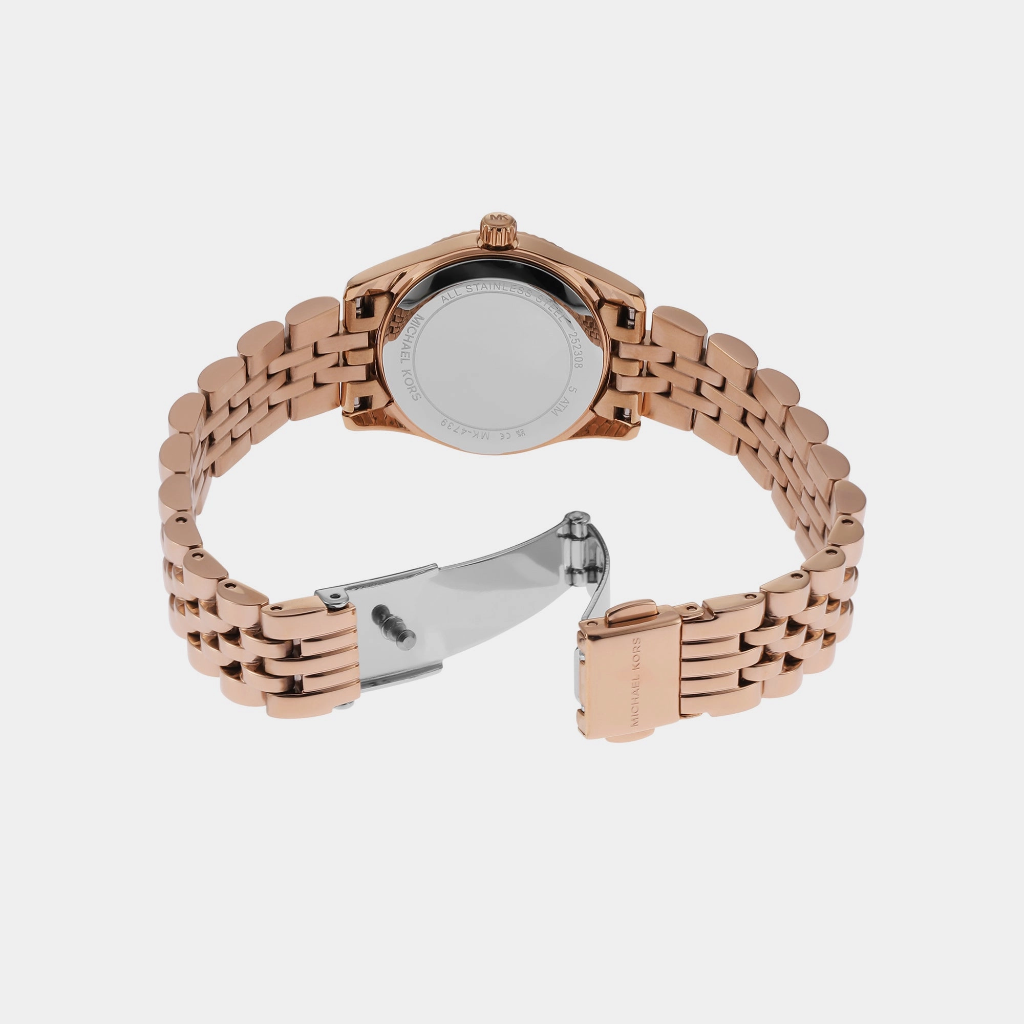 Women's Rose Gold Analog Stainless Steel Watch MK4739