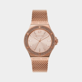 Women's Rose Gold Analog Stainless Steel Watch MK7336