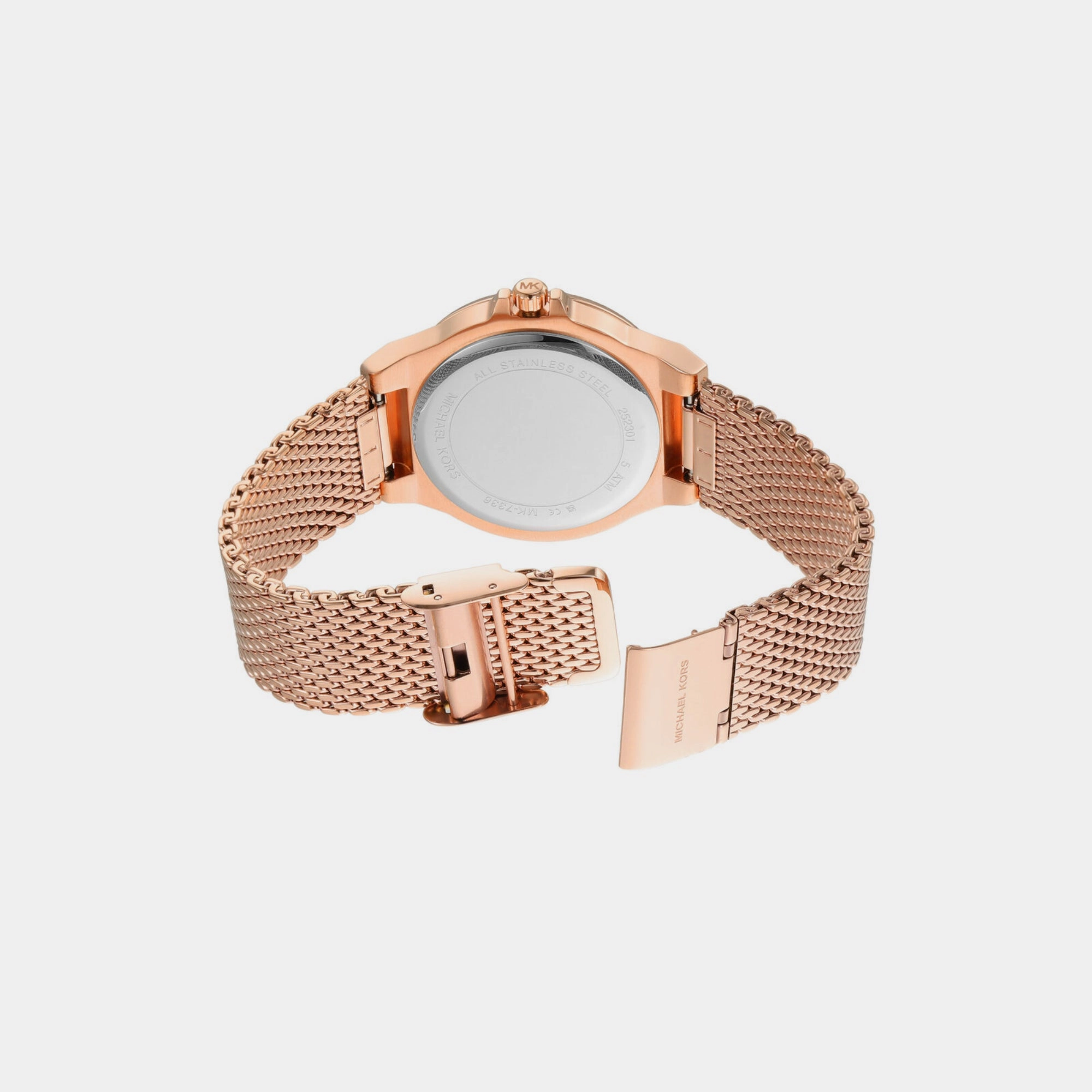 Women's Rose Gold Analog Stainless Steel Watch MK7336