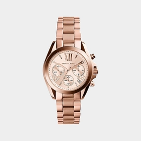 Women's Rose Gold Stainless Steel Chronograph Watch MK5799