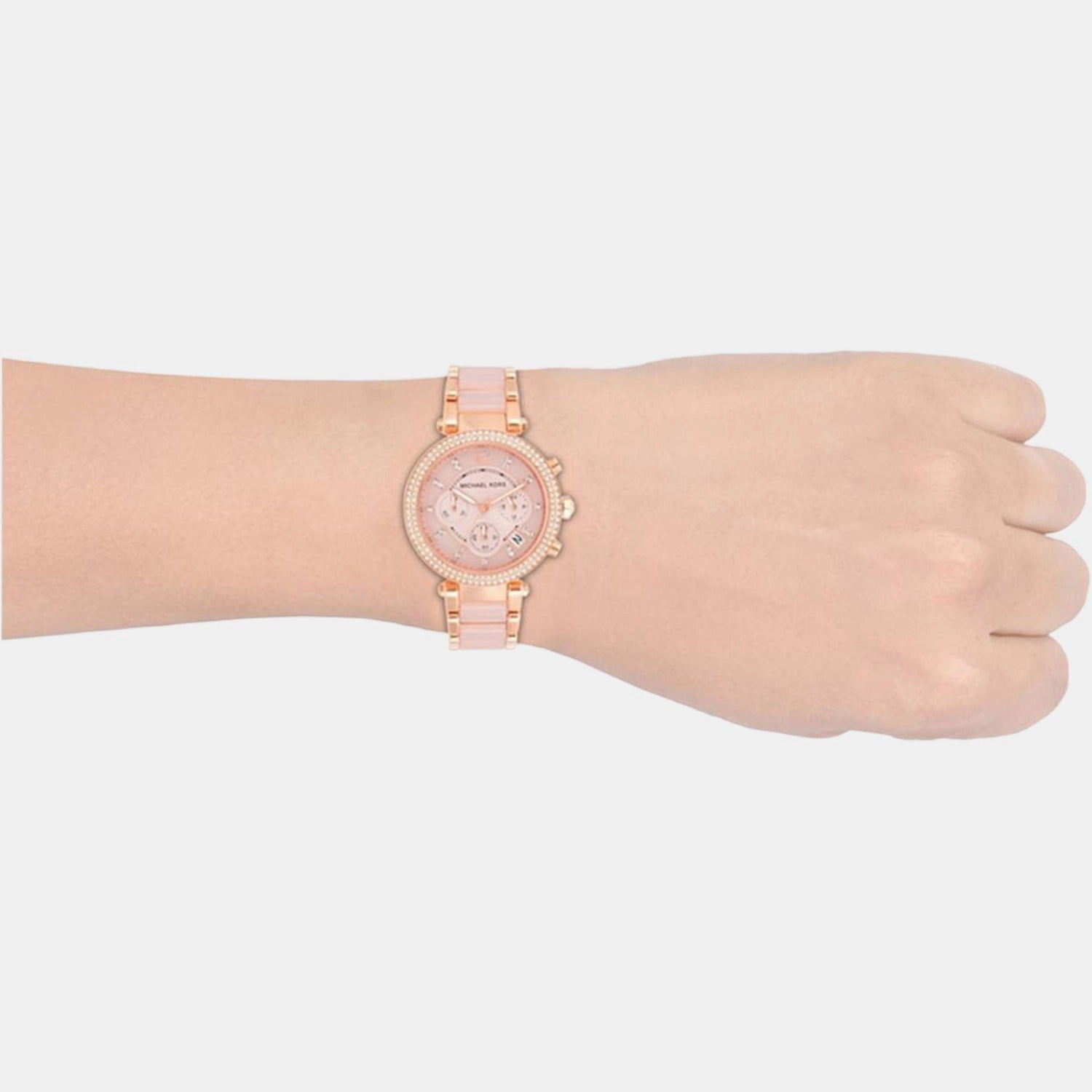 Women's Rose Gold Stainless Steel Chronograph Watch MK5896