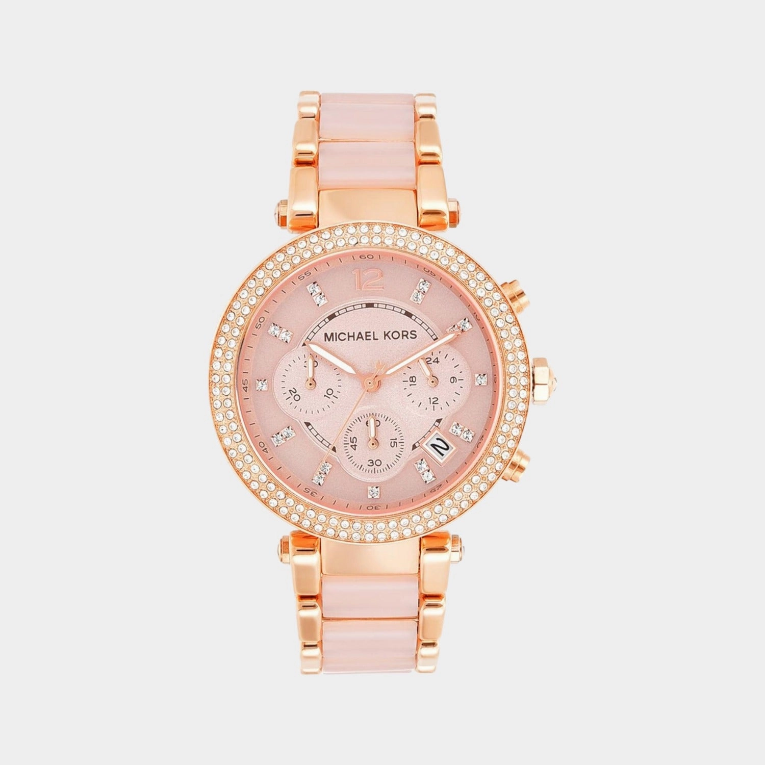 Women's Rose Gold Stainless Steel Chronograph Watch MK5896