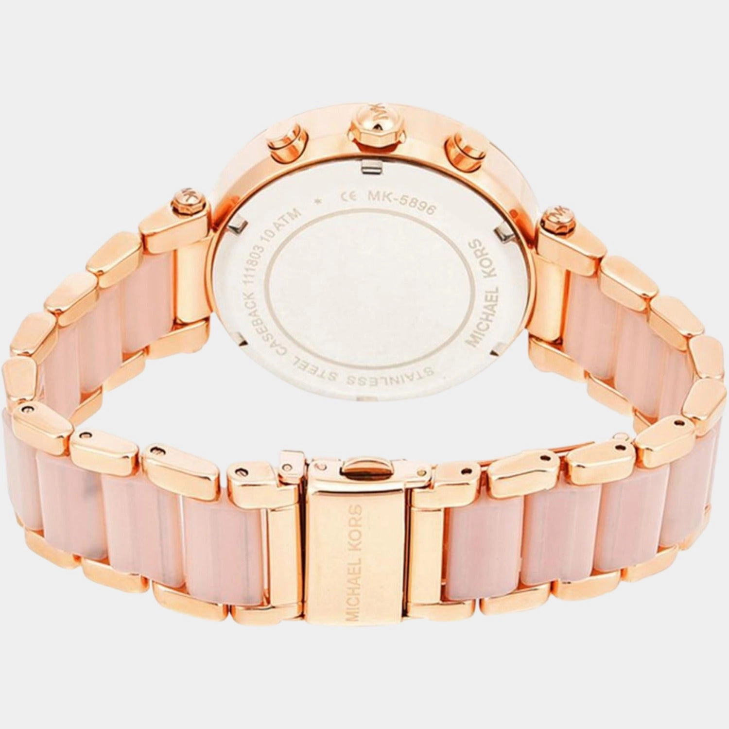 Women's Rose Gold Stainless Steel Chronograph Watch MK5896