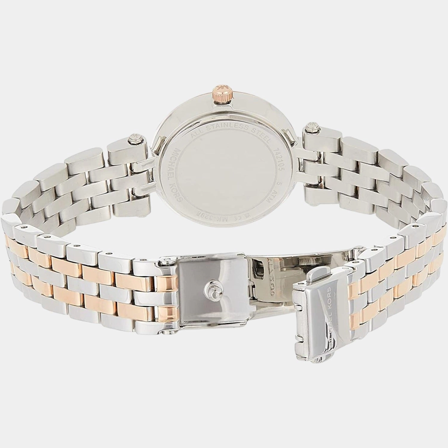 Women's Silver Analog Stainless Steel Watch MK3298