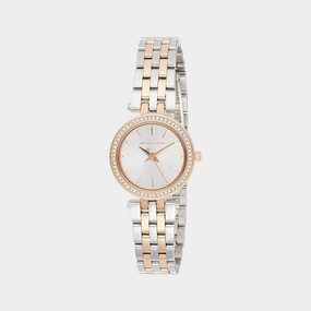 Women's Silver Analog Stainless Steel Watch MK3298