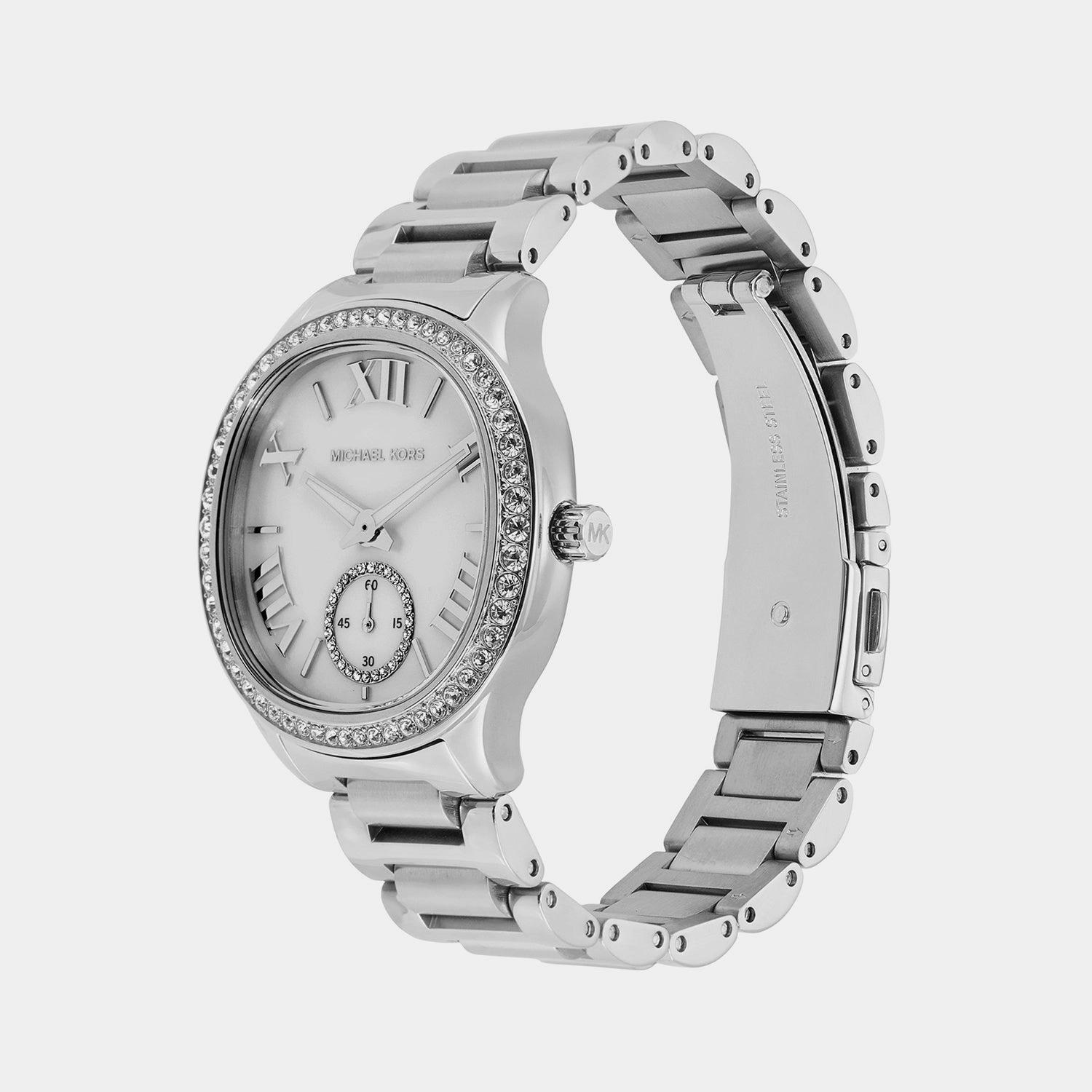 Women's Silver Analog Stainless Steel Watch MK4807