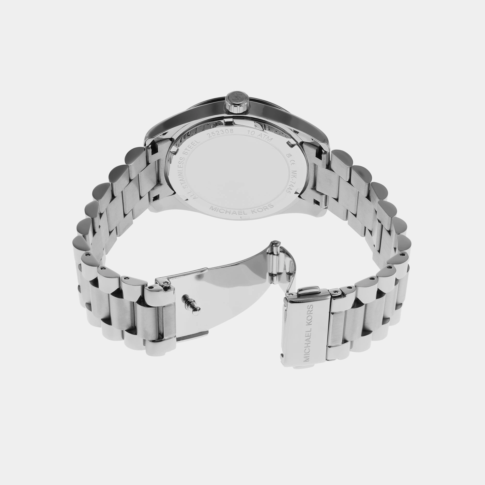 Women's Silver Analog Stainless Steel Watch MK7445