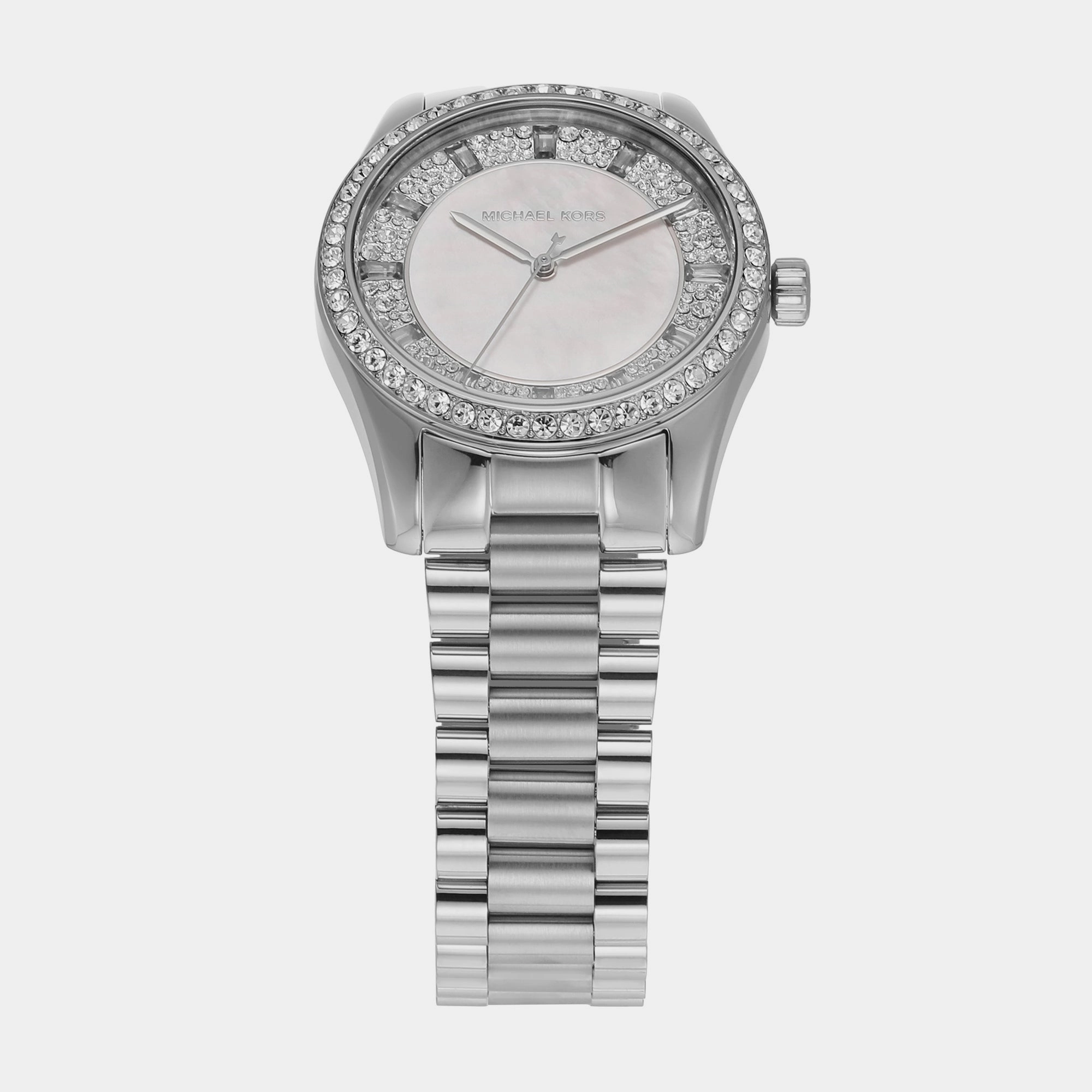 Women's Silver Analog Stainless Steel Watch MK7445