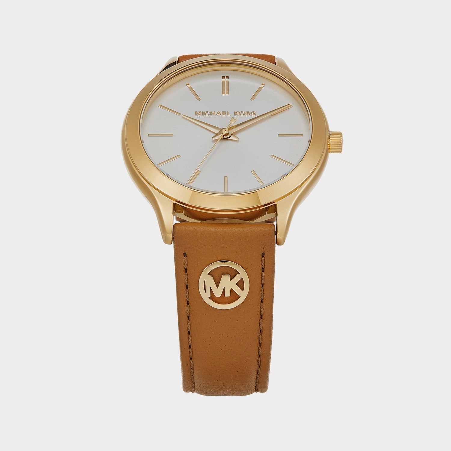 Women's Slim Runway Gold Analog Leather Watch MK7465