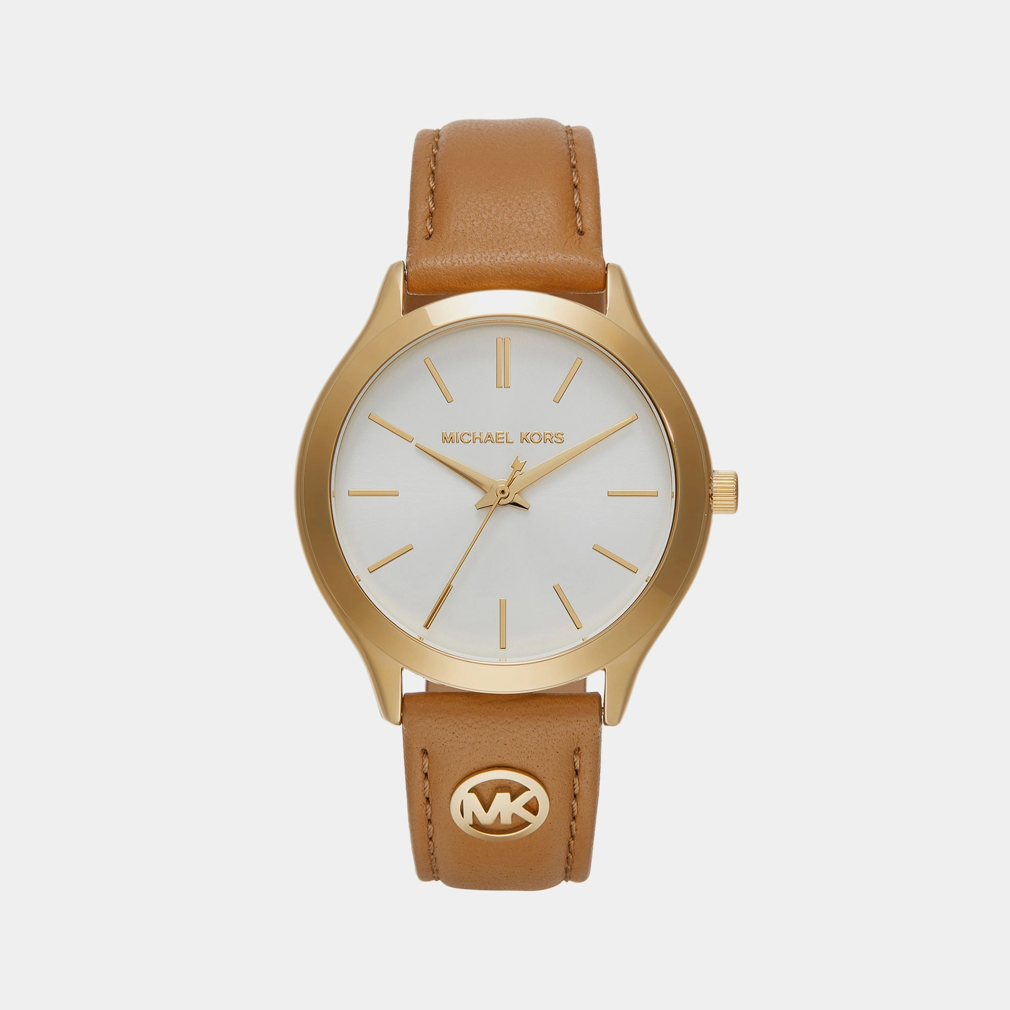 Women's Slim Runway Gold Analog Leather Watch MK7465