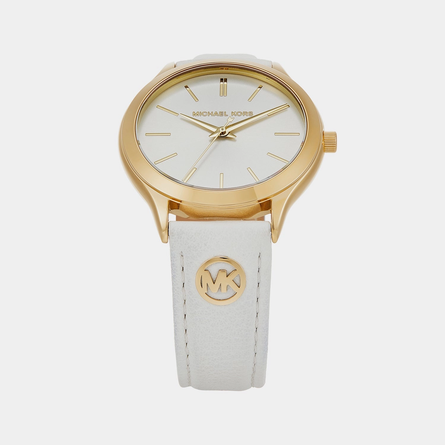 Women's Slim Runway White Analog Stainless Steel Watch MK7466