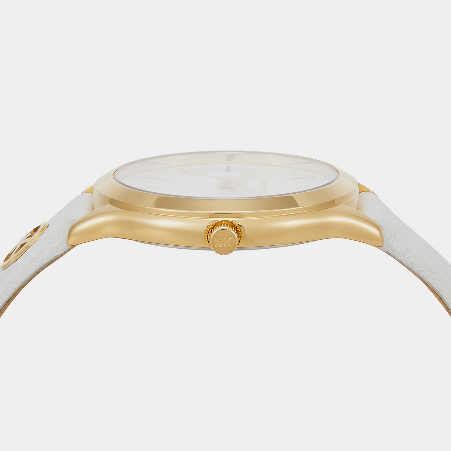 Women's Slim Runway White Analog Stainless Steel Watch MK7466