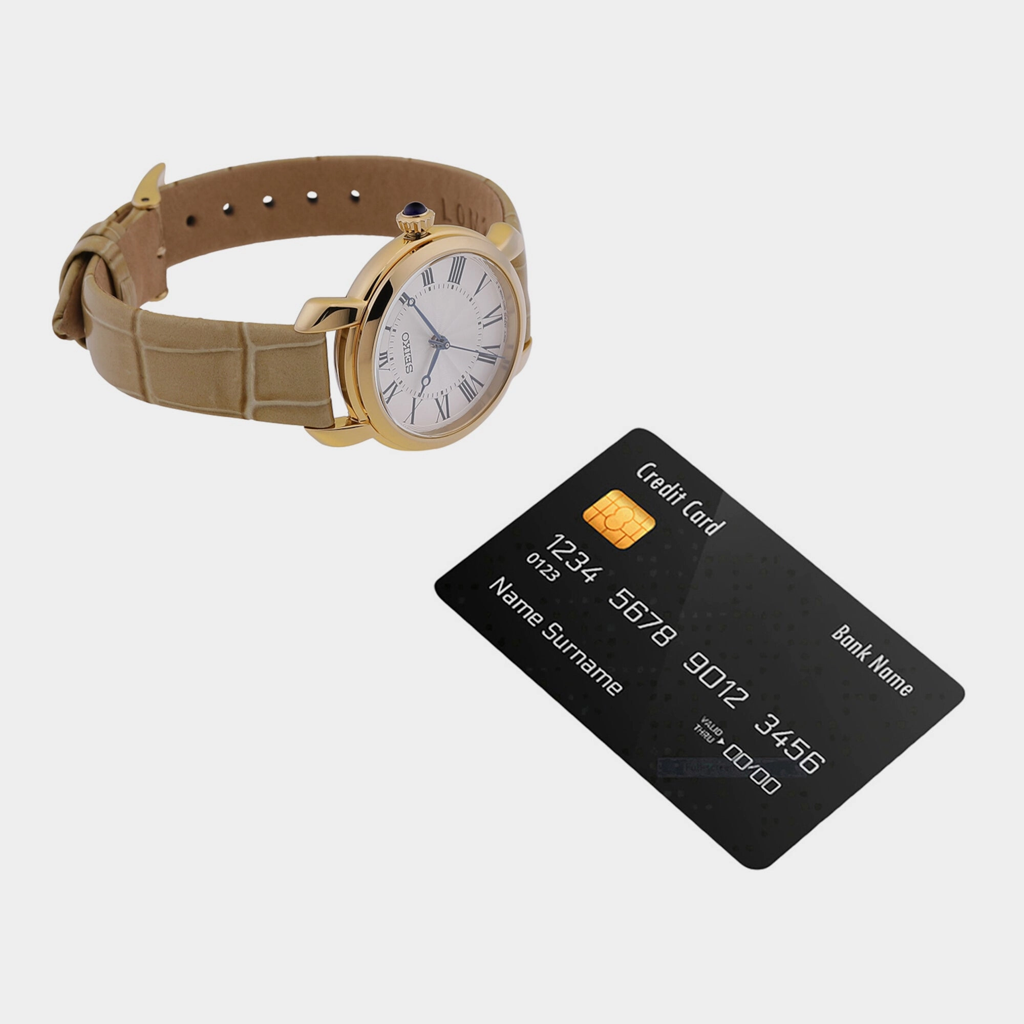 Women's White Analog Leather Watch SUR626P3