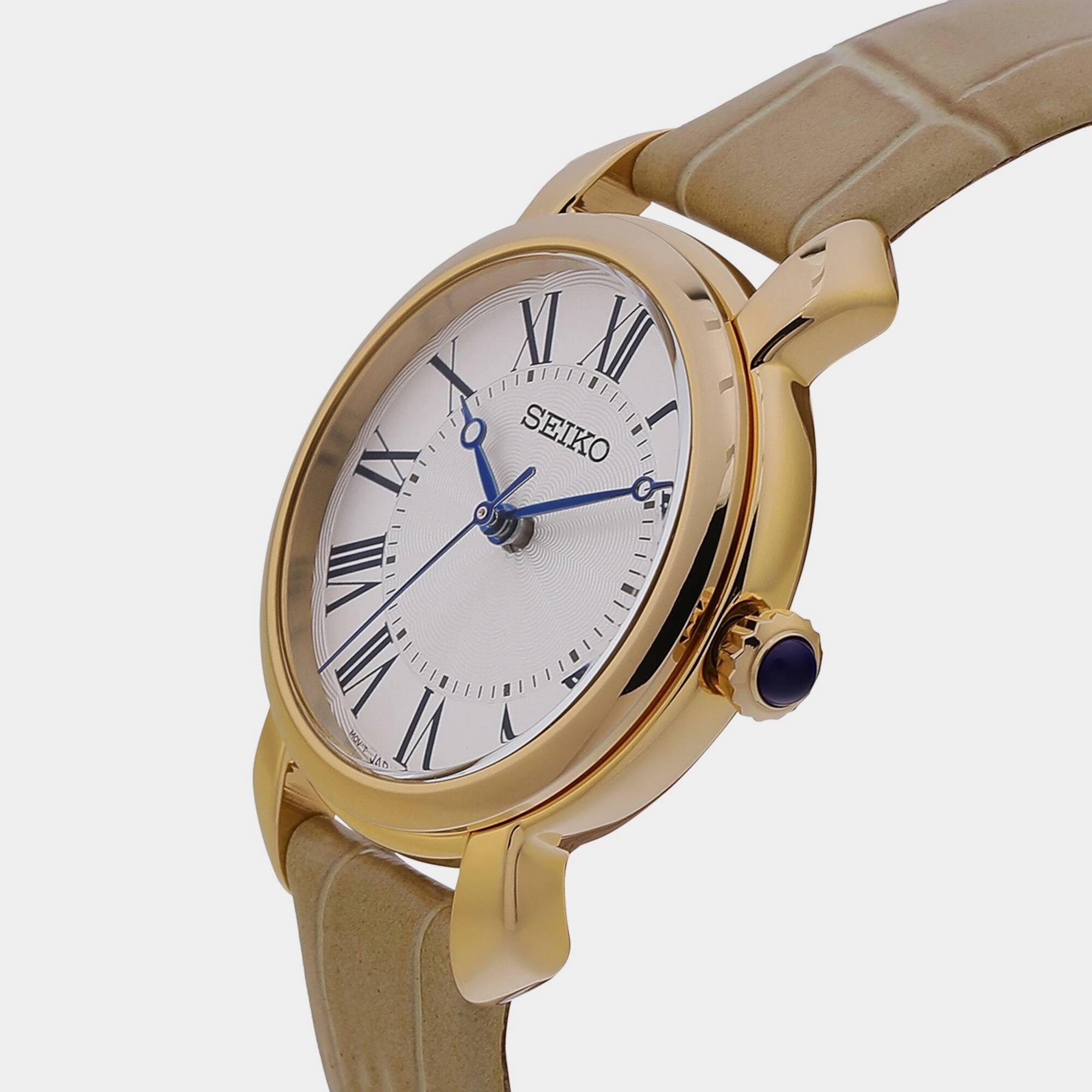 Women's White Analog Leather Watch SUR626P3