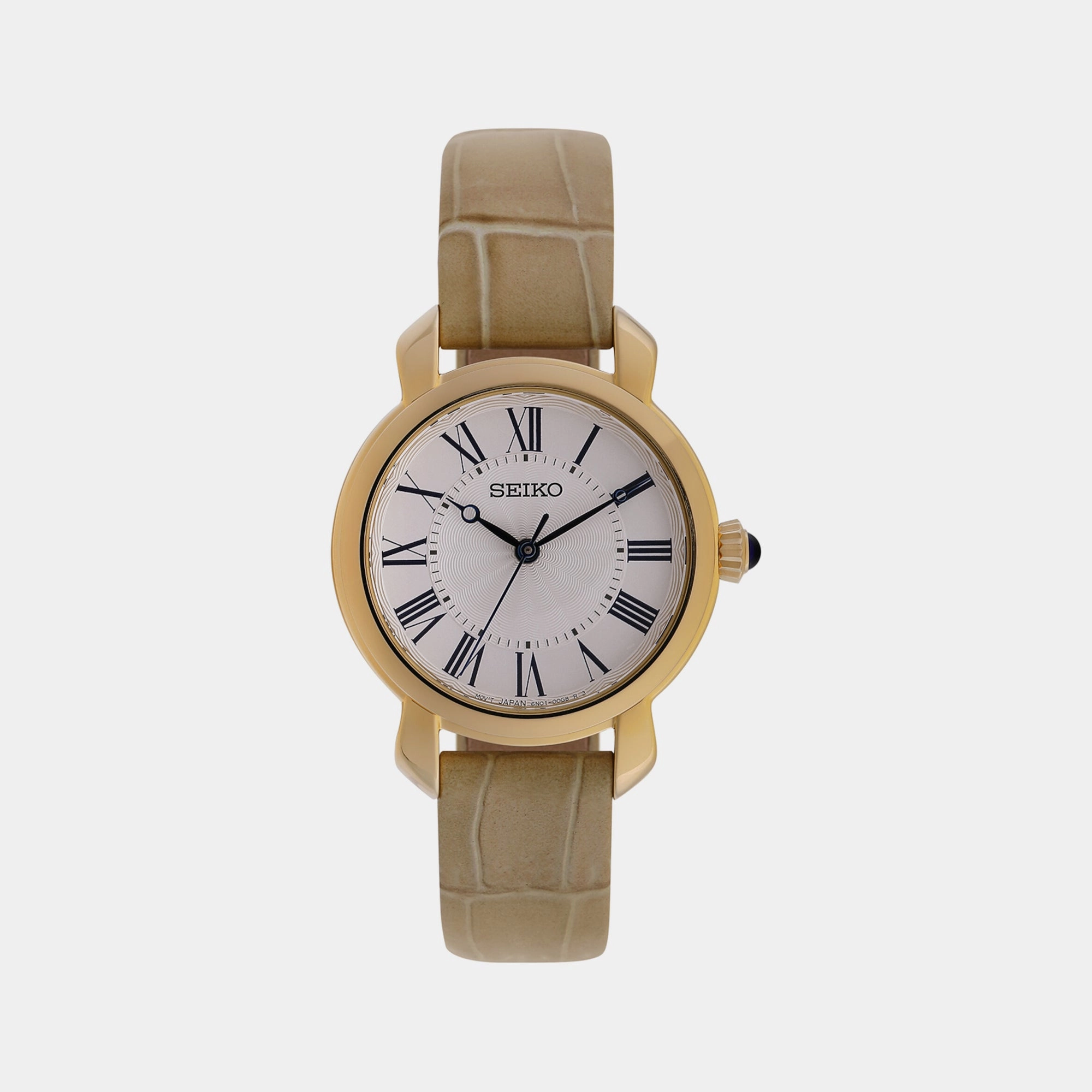 Women's White Analog Leather Watch SUR626P3