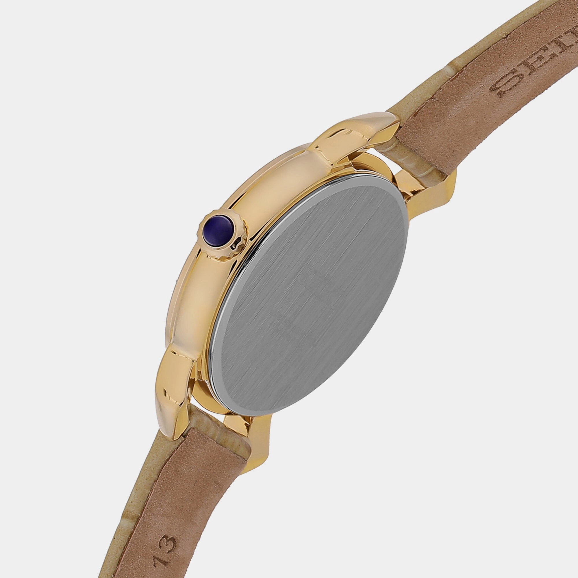 Women's White Analog Leather Watch SUR626P3