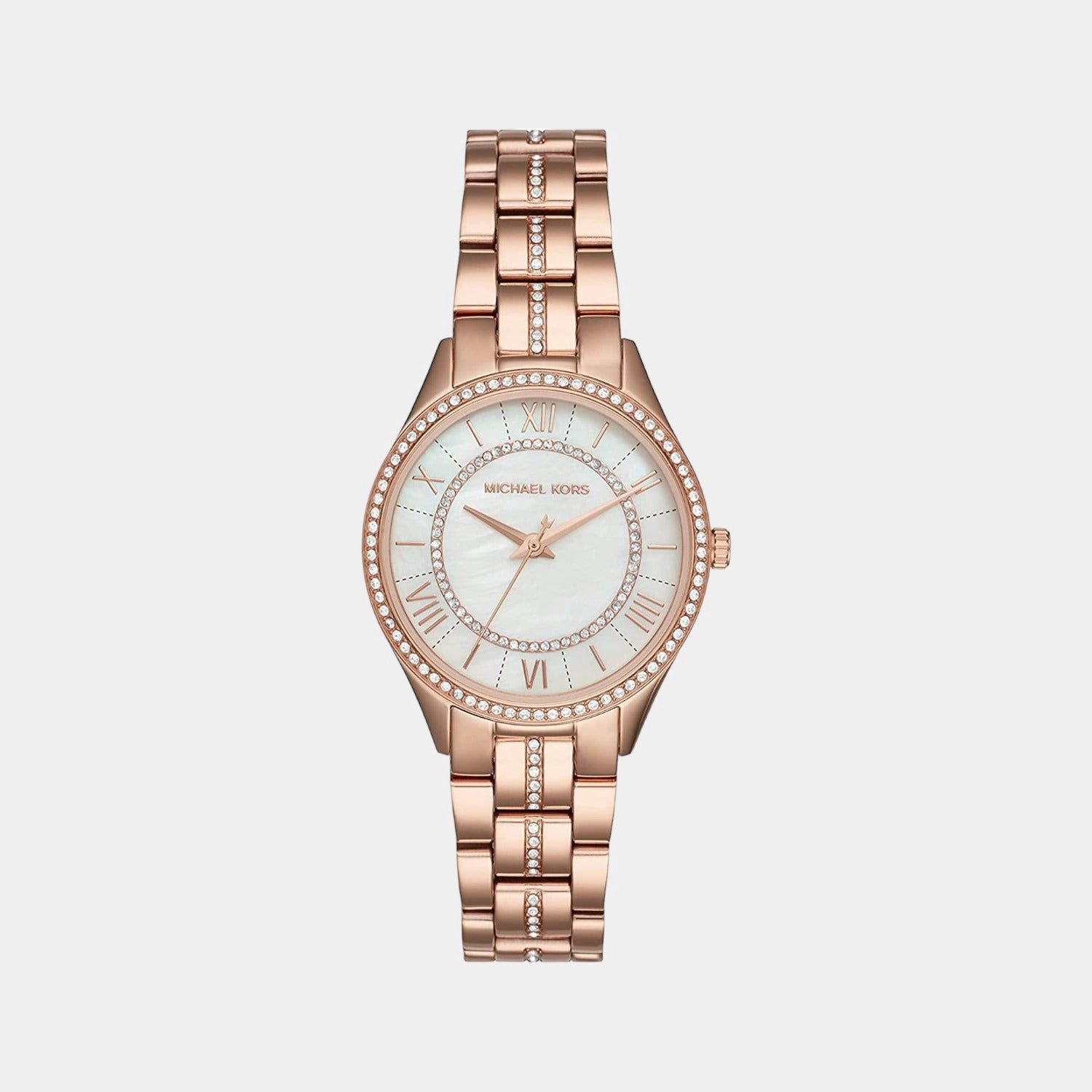 Women's White Analog Stainless Steel Watch MK3716
