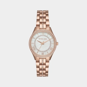 Women's White Analog Stainless Steel Watch MK3716