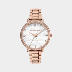 Women's White Analog Stainless Steel Watch MK4594