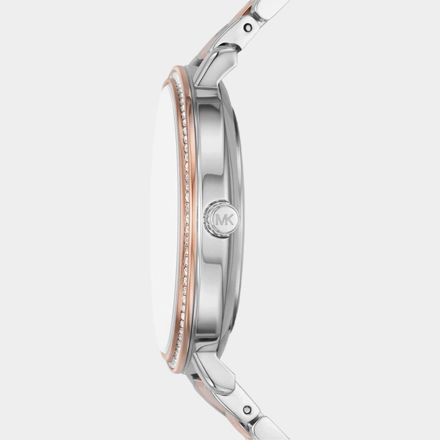 Women's White Analog Stainless Steel Watch MK4667