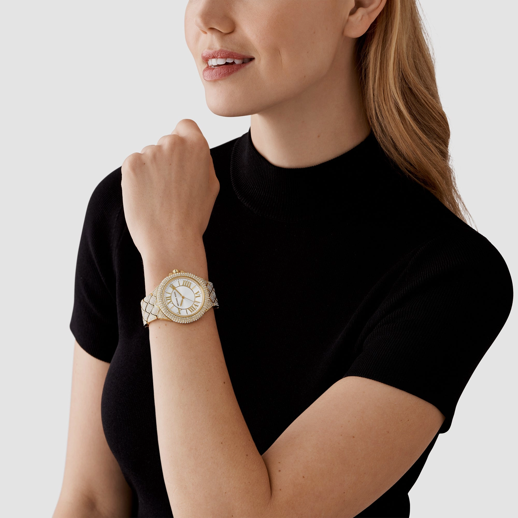 Women's White Stainless Steel Watch MK4800